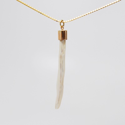 14K Yellow Gold Freshwater Pearl Pendant/Necklace