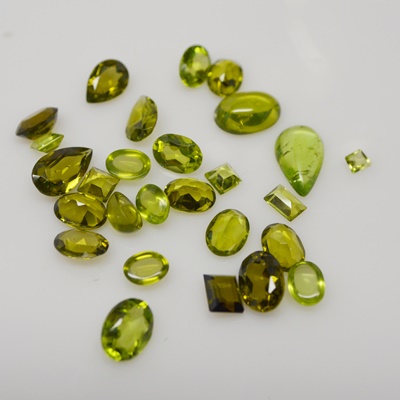 Collection of Loose 36.33 CTW Peridot Gemstones