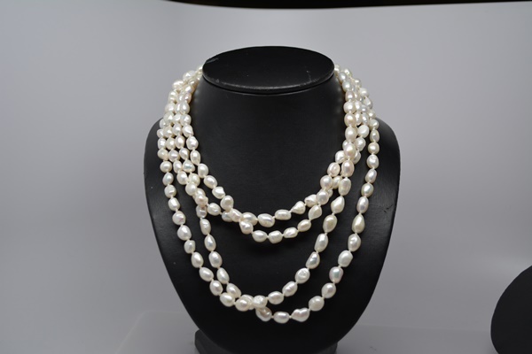 Cultured Pearl Rope Necklace