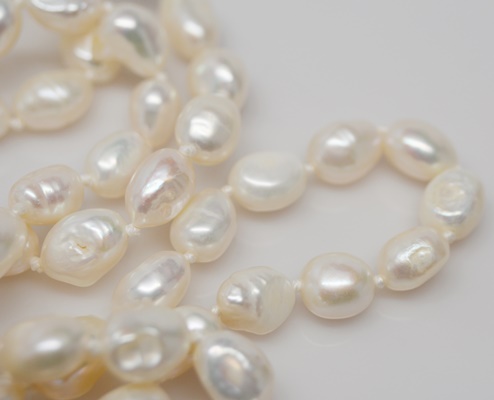 Cultured Pearl Rope Necklace