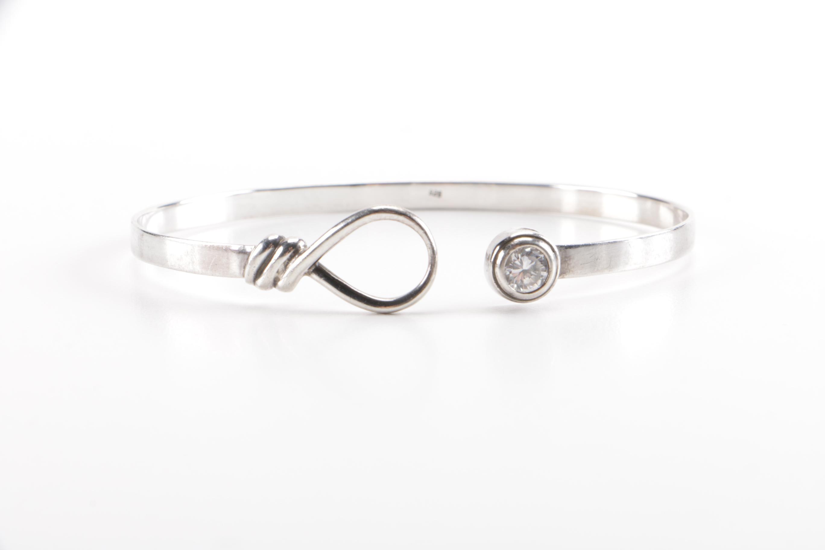 Sterling Silver Cuff Bracelets With Turquoise