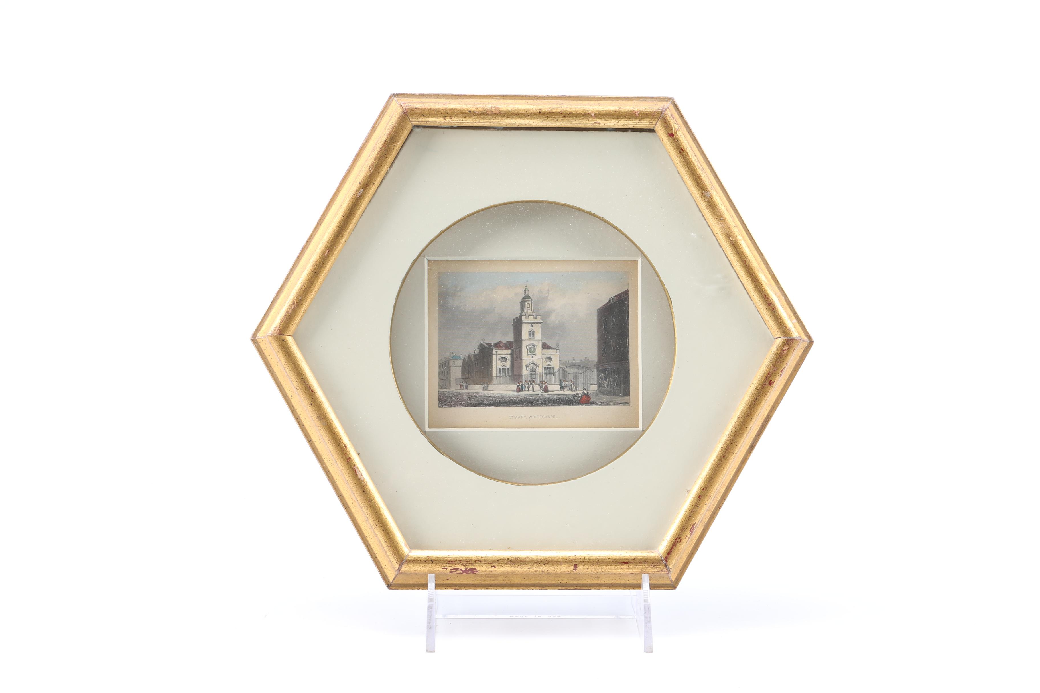 Pair of Antique Hand-Colored Engravings of London Scenes