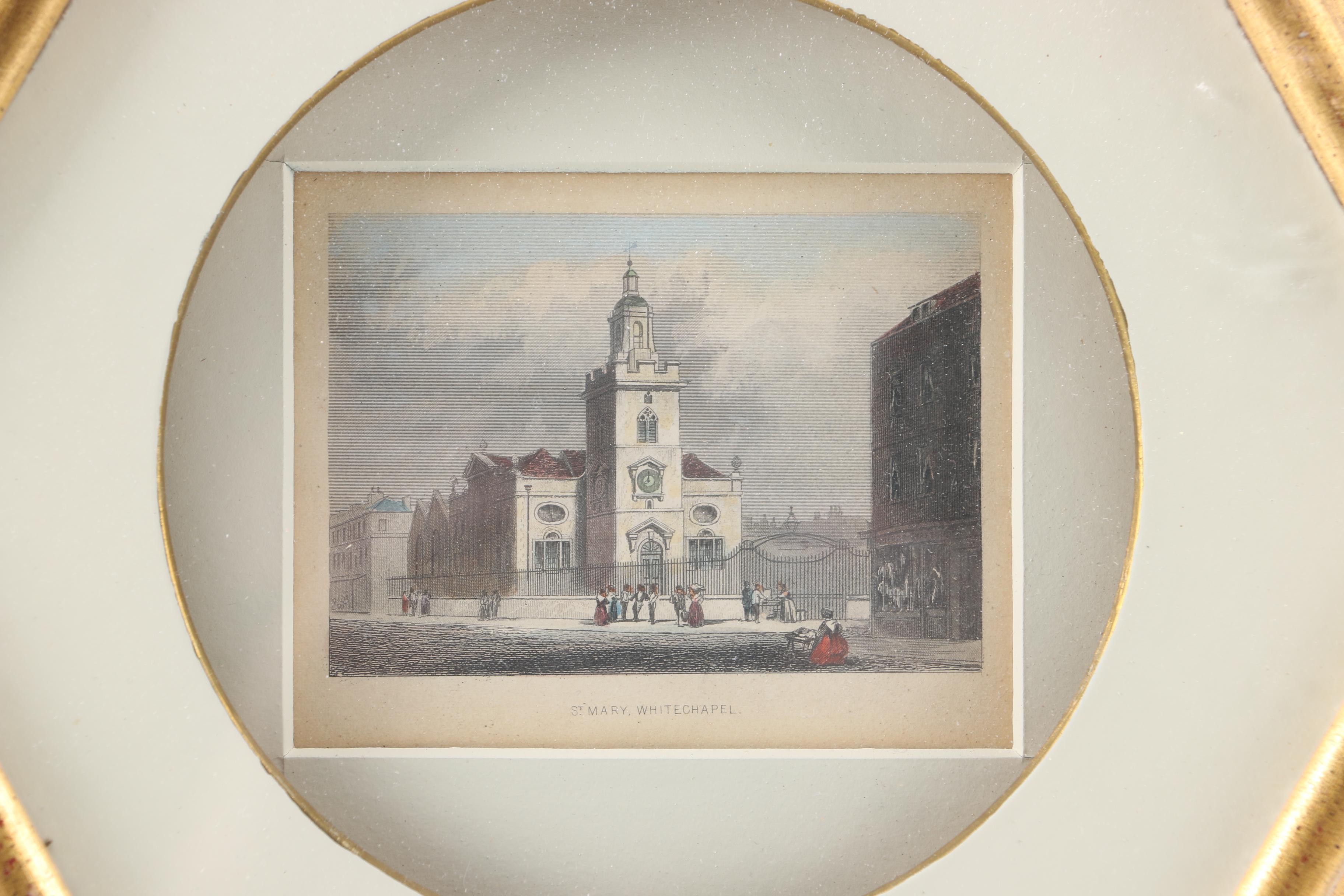 Pair of Antique Hand-Colored Engravings of London Scenes