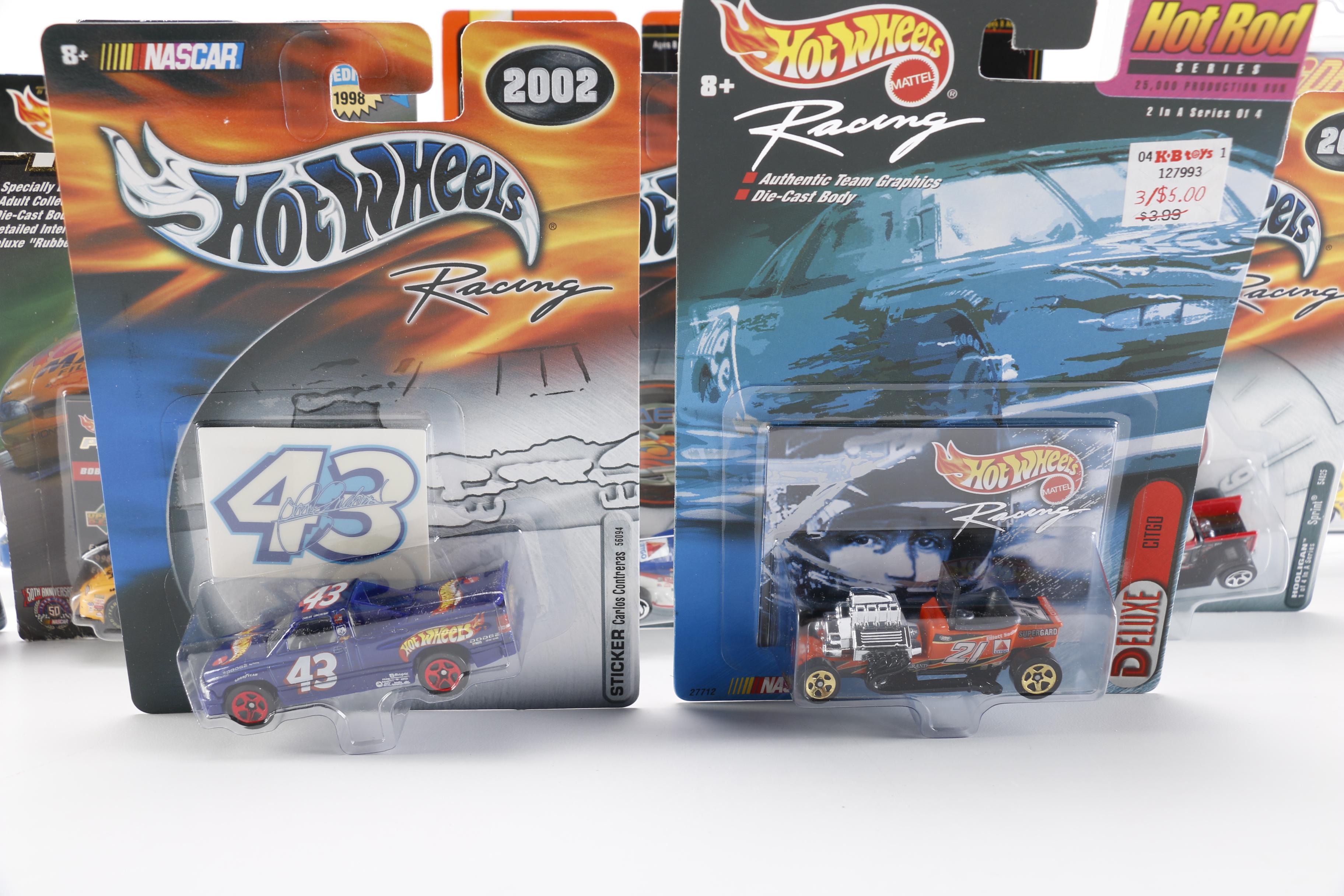 Collection of 1:64 Die-Cast Cars Including Hot Wheels, Matchbox and Johnny Lightning