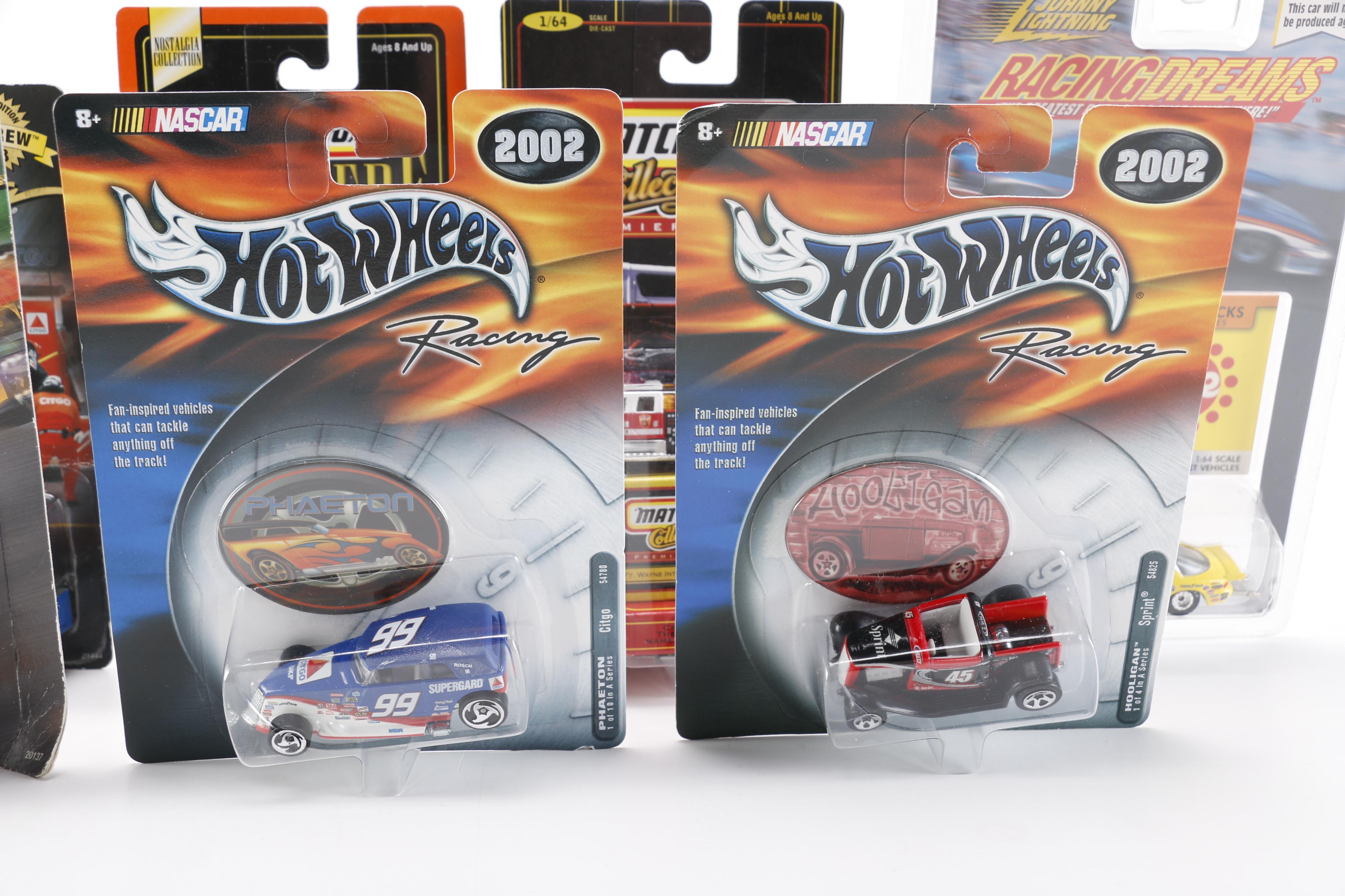 Collection of 1:64 Die-Cast Cars Including Hot Wheels, Matchbox and Johnny Lightning