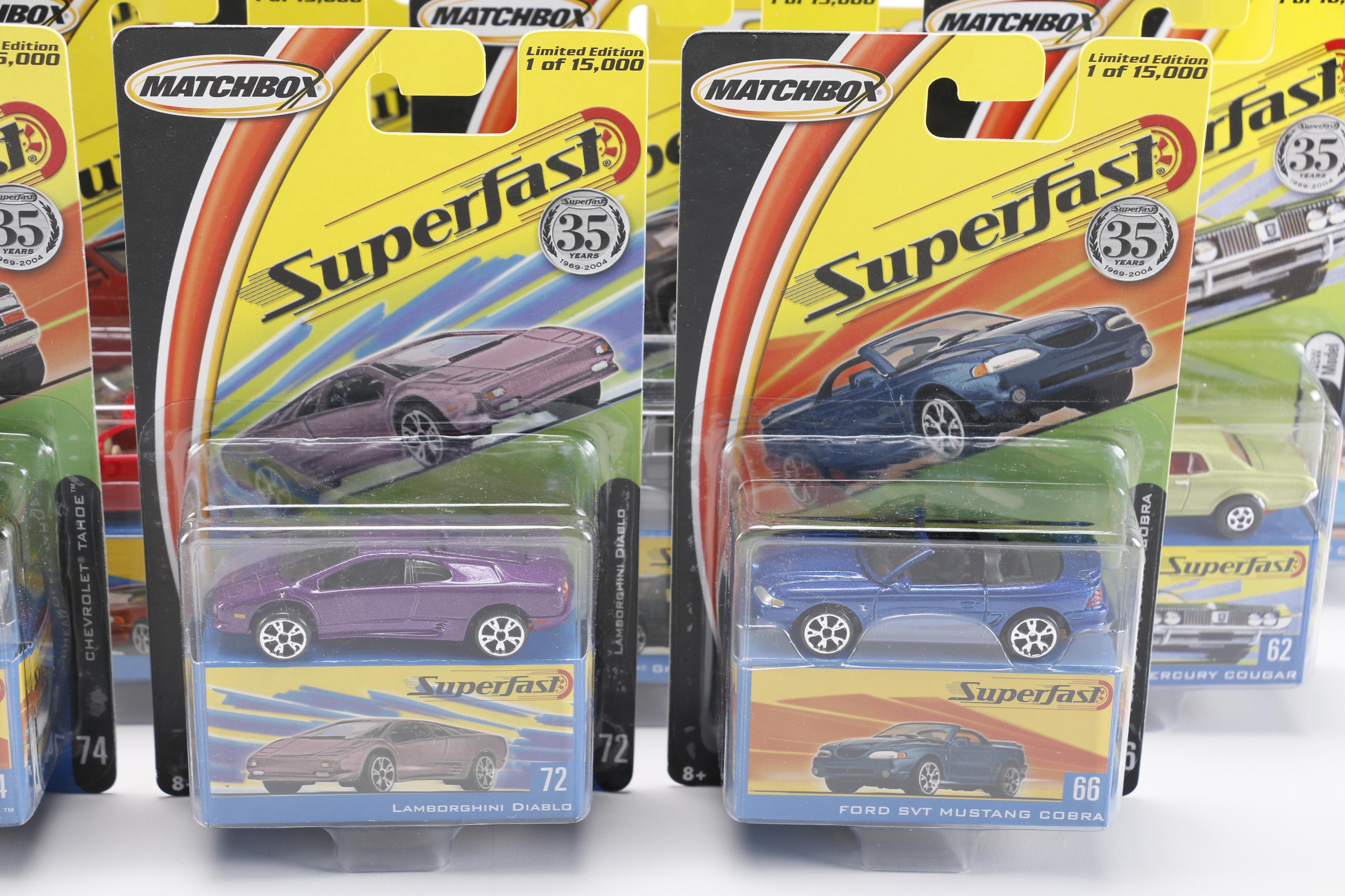 Assortment of SuperFast Matchbox Cars