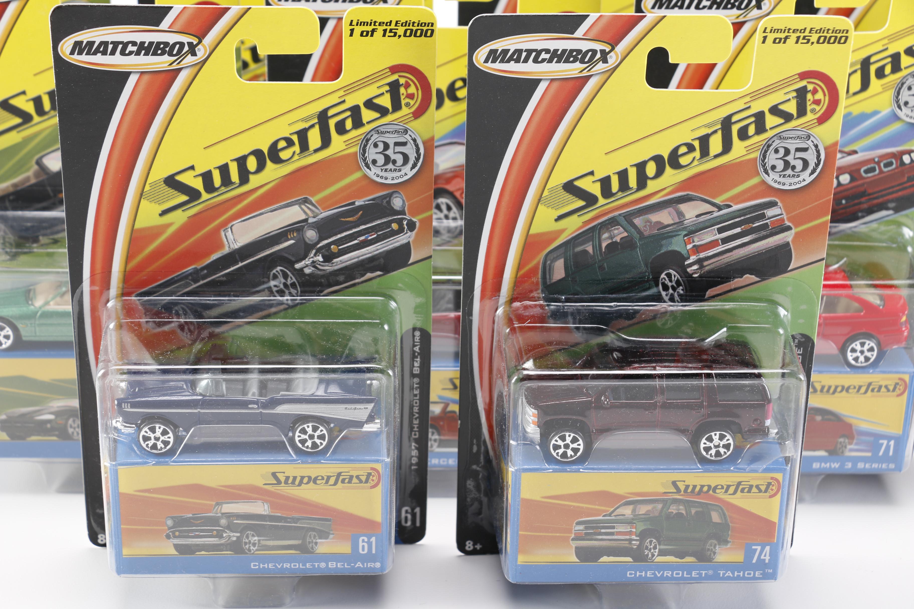 Assortment of SuperFast Matchbox Cars