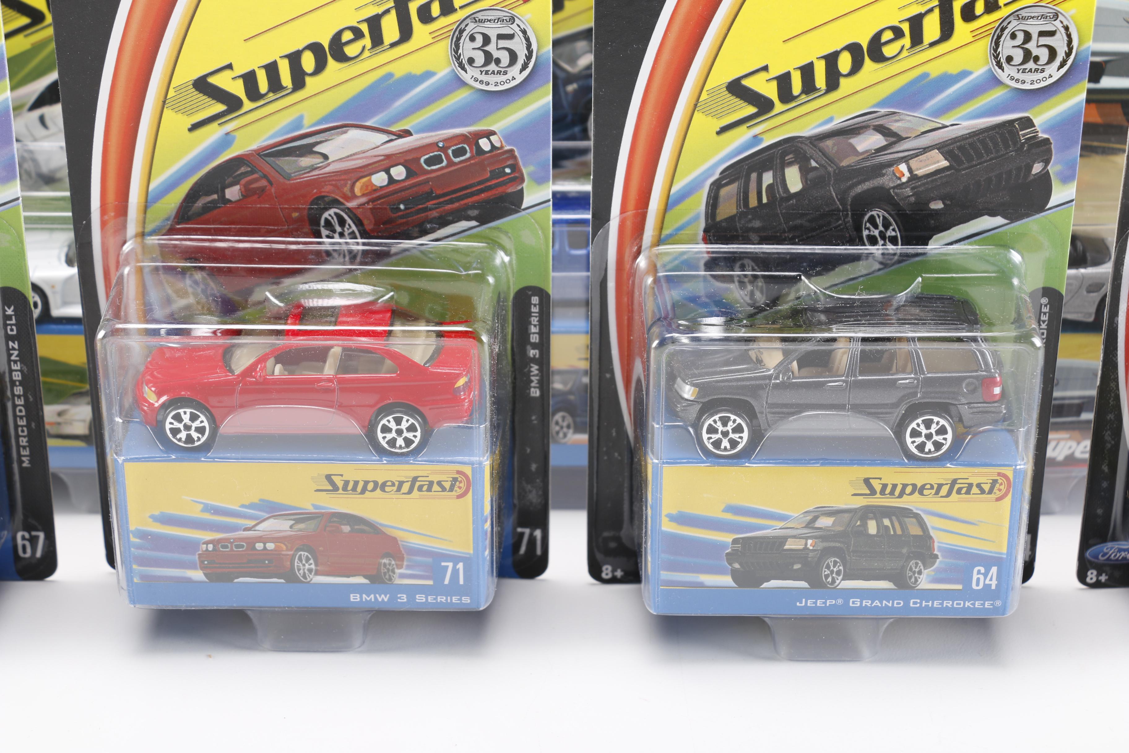 Assortment of SuperFast Matchbox Cars
