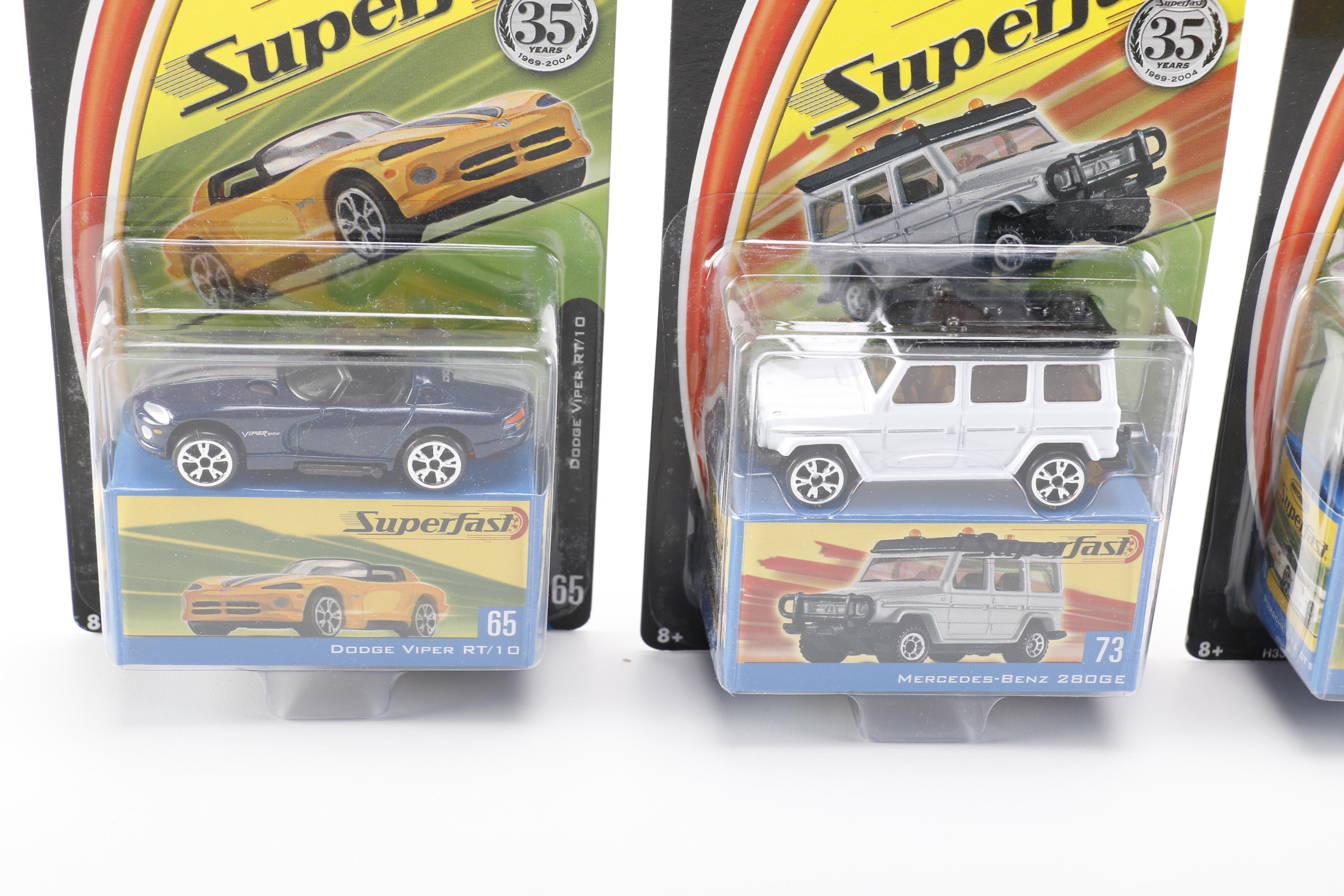 Assortment of SuperFast Matchbox Cars