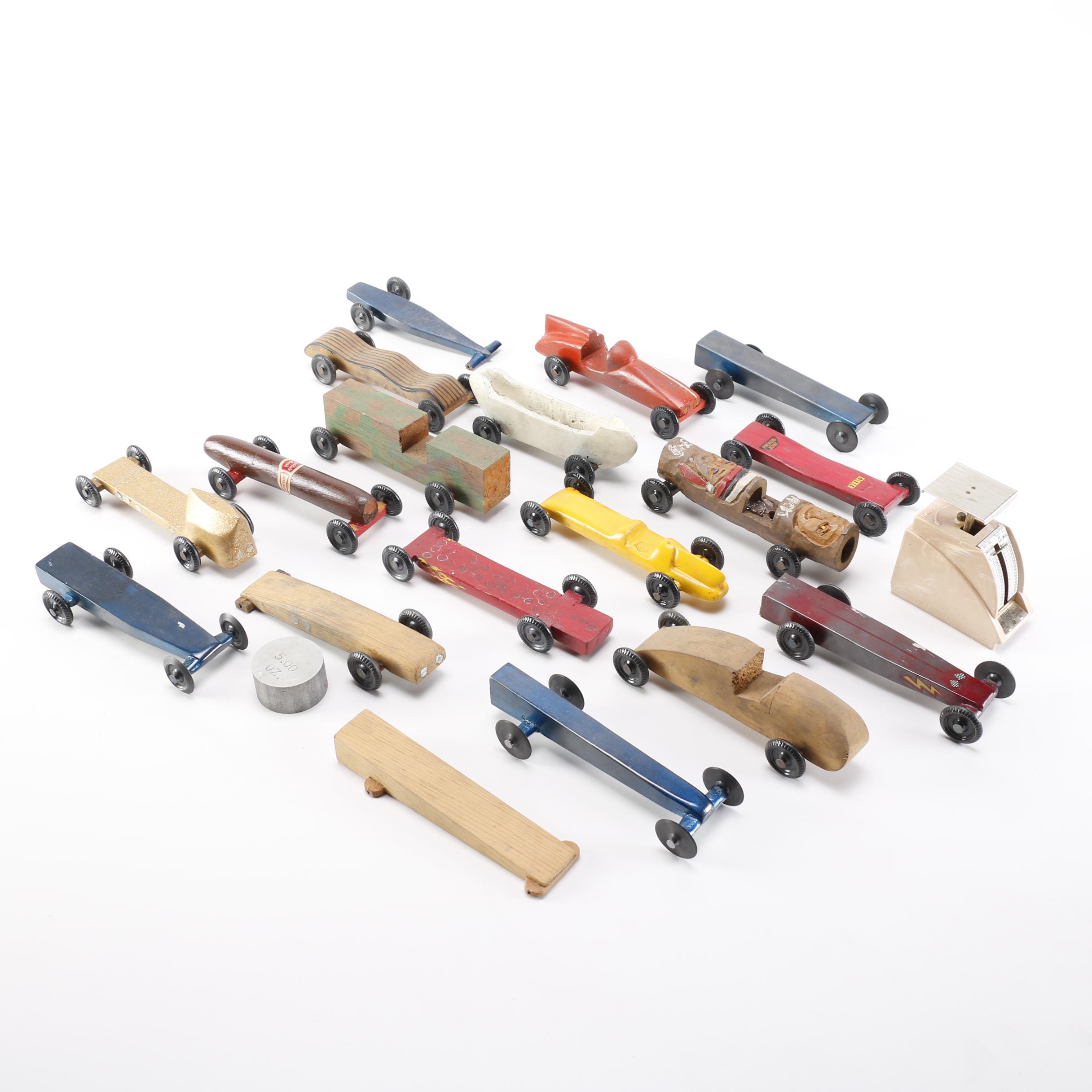 Pinewood Derby Car Collection and accessories