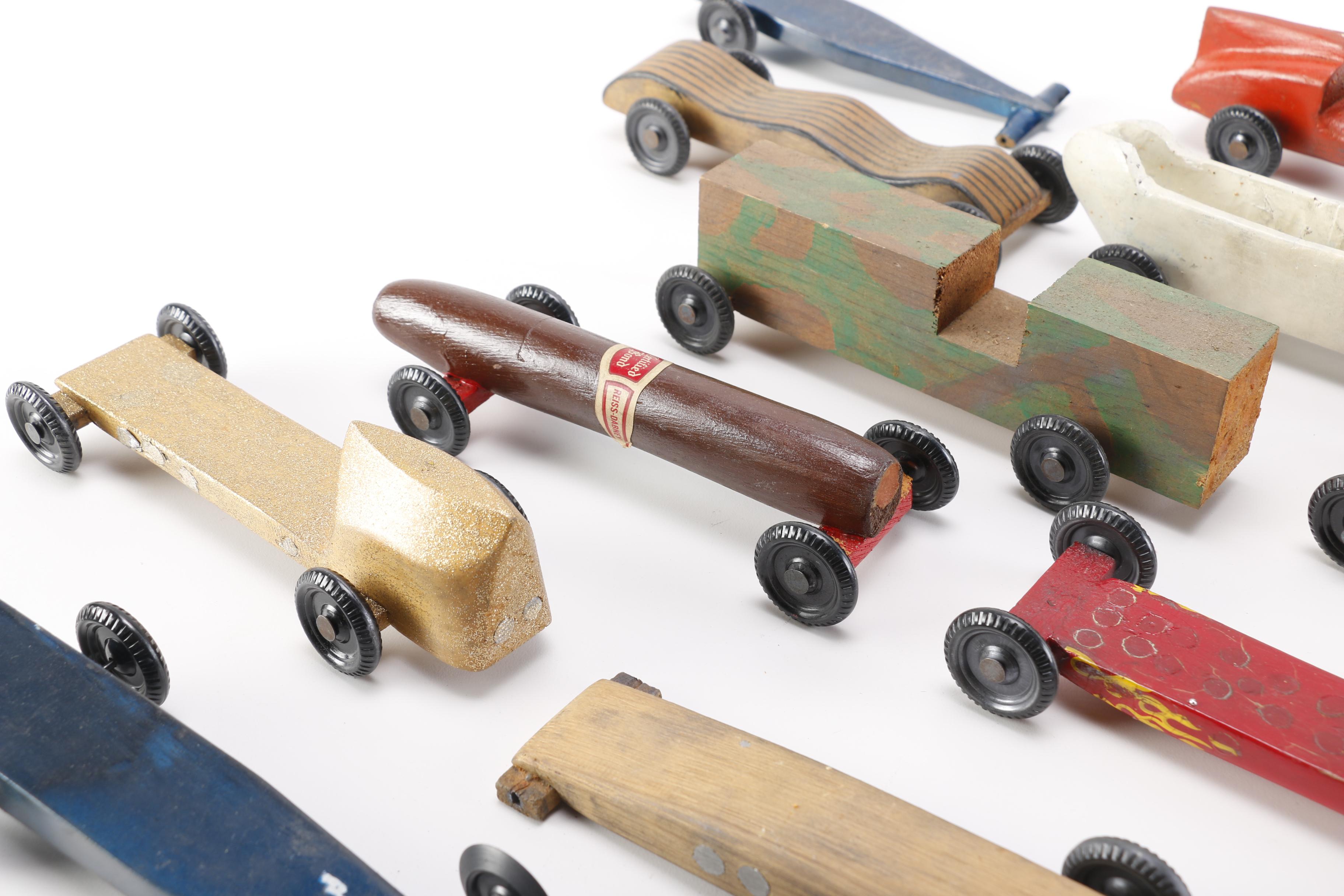 Pinewood Derby Car Collection and accessories