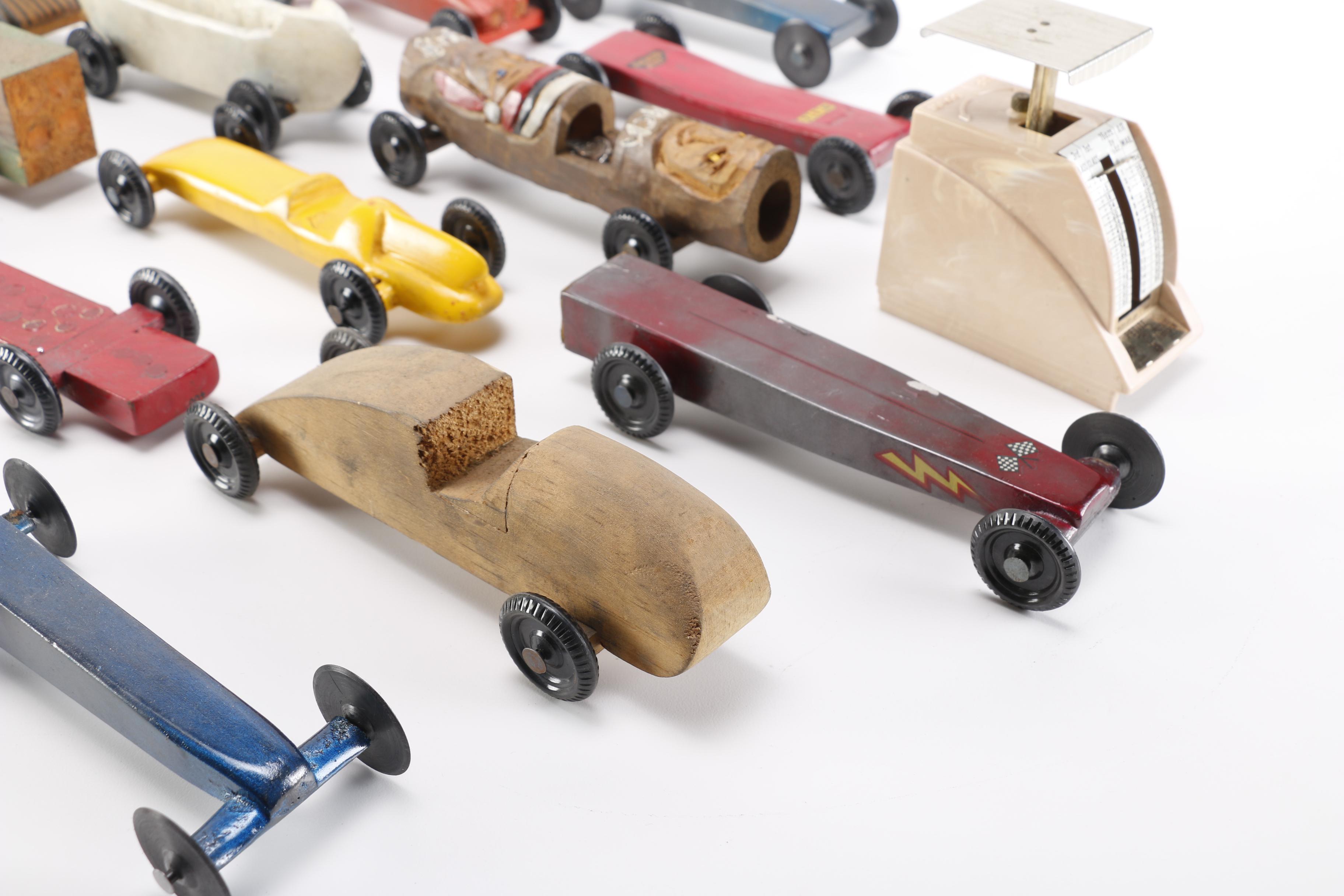 Pinewood Derby Car Collection and accessories