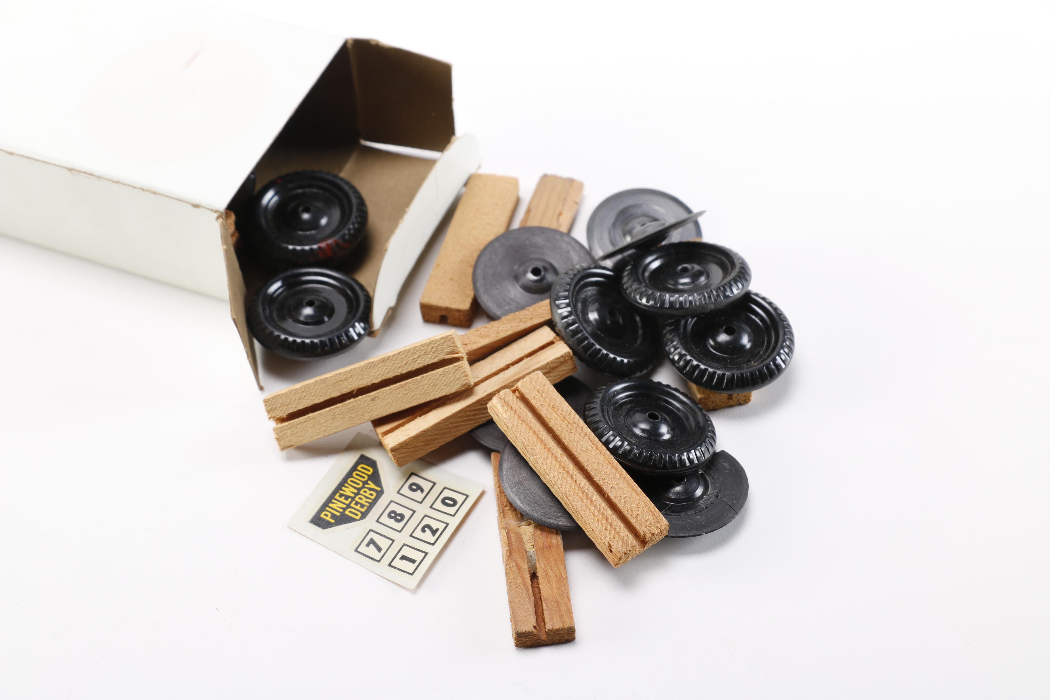 Pinewood Derby Car Collection and accessories
