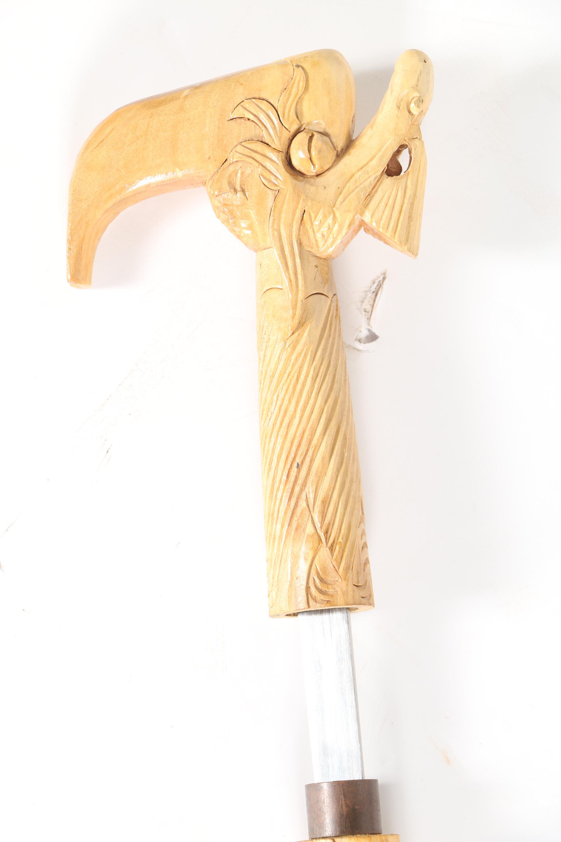 Wooden and Metallic Canes Including Sword Cane