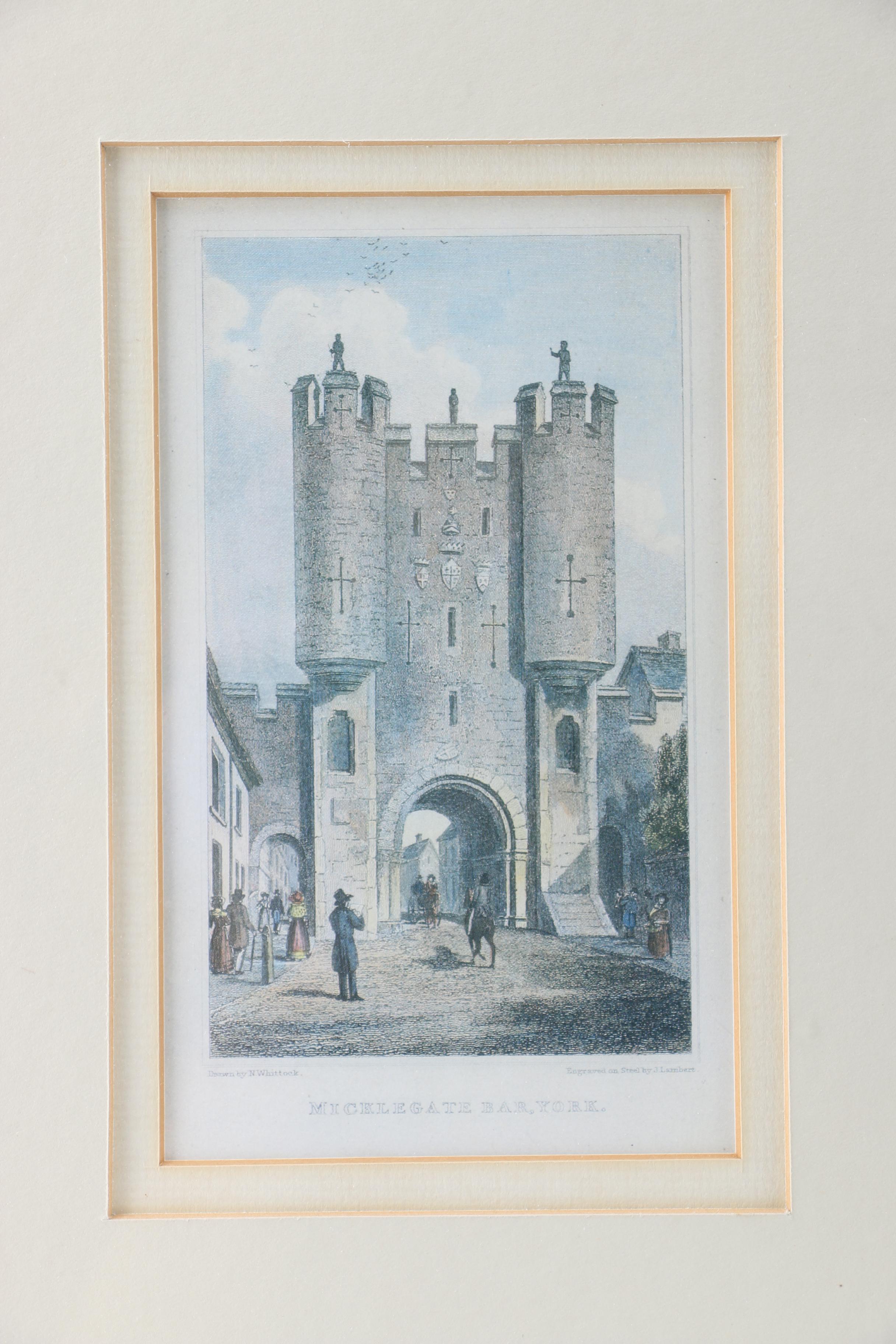 "Micklegate Bar and Monk Bar, York" Offset Lithograph Prints