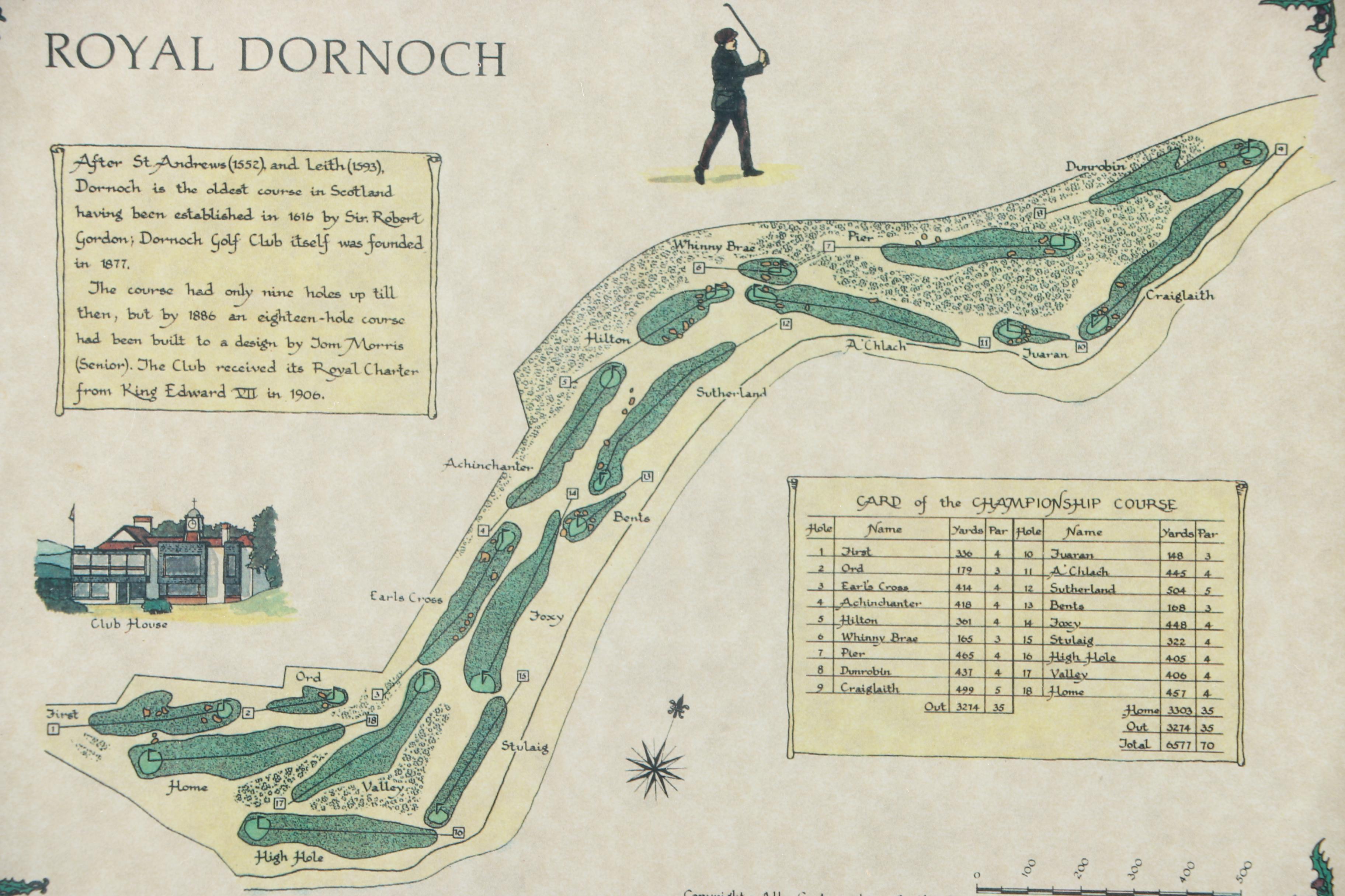 Royal Dornoch Golf Club Giclee Print