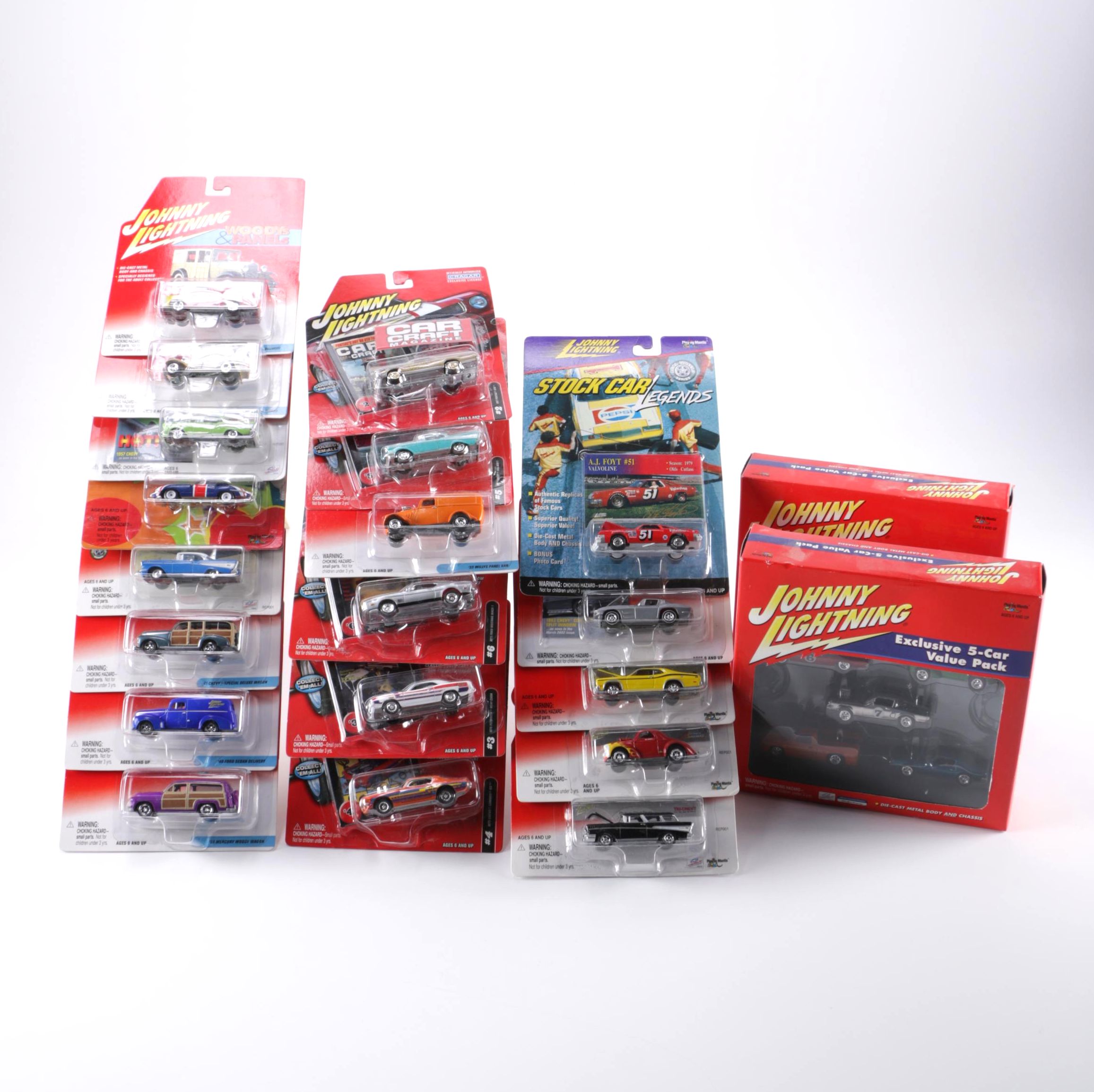 Collection of Johnny Lightning Die-Cast Cars