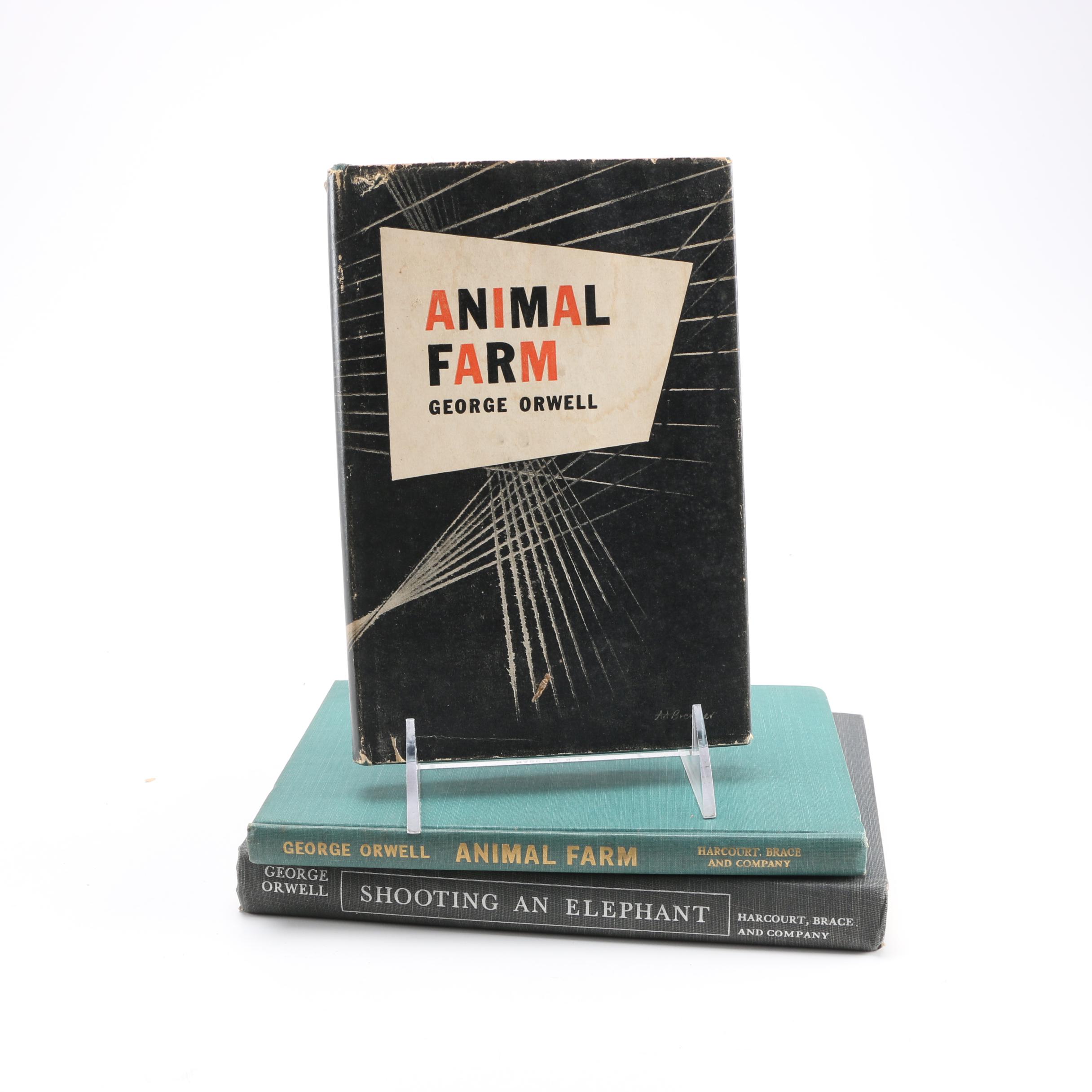 Early Editions of "Animal Farm" and "Shooting an Elephant and Other Essays" by George Orwell