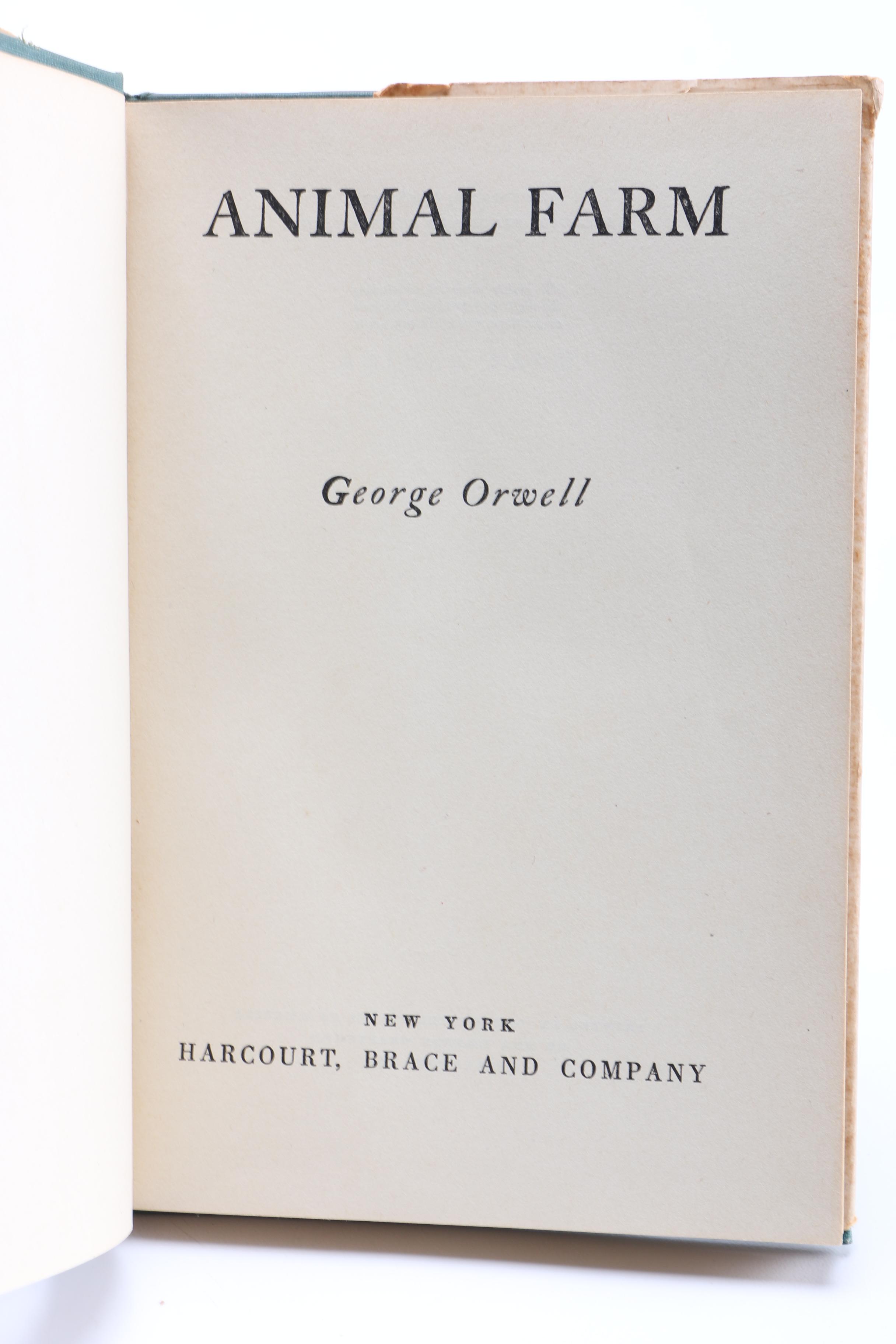 Early Editions of "Animal Farm" and "Shooting an Elephant and Other Essays" by George Orwell