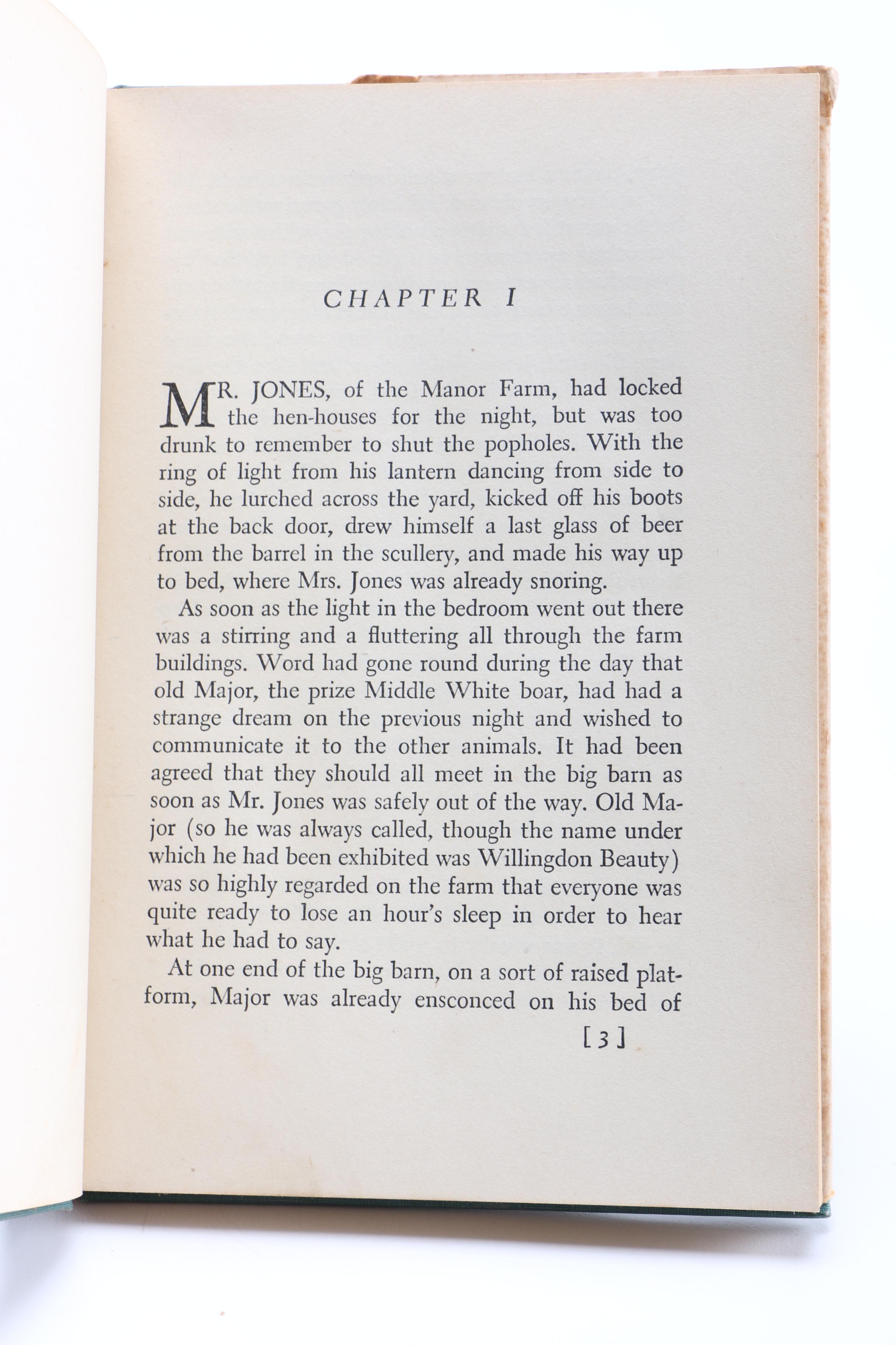 Early Editions of "Animal Farm" and "Shooting an Elephant and Other Essays" by George Orwell