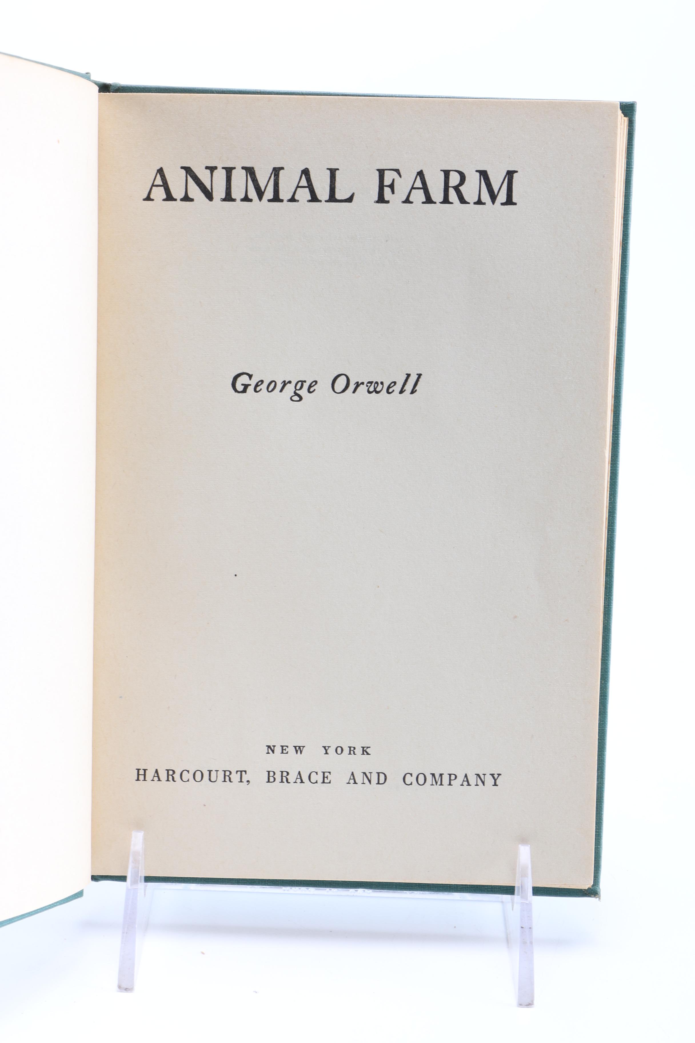Early Editions of "Animal Farm" and "Shooting an Elephant and Other Essays" by George Orwell