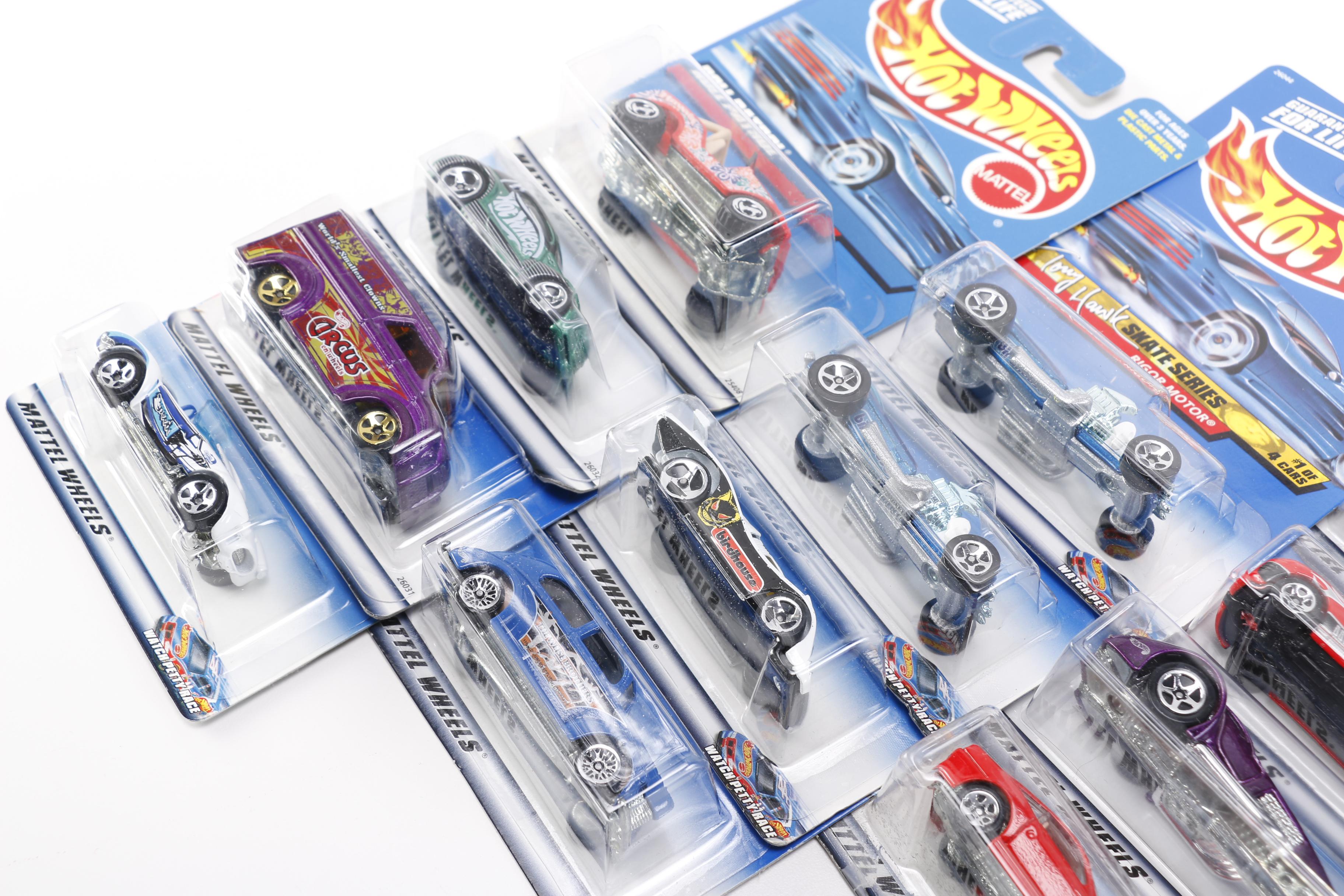 Assortment of Hot Wheels Cars