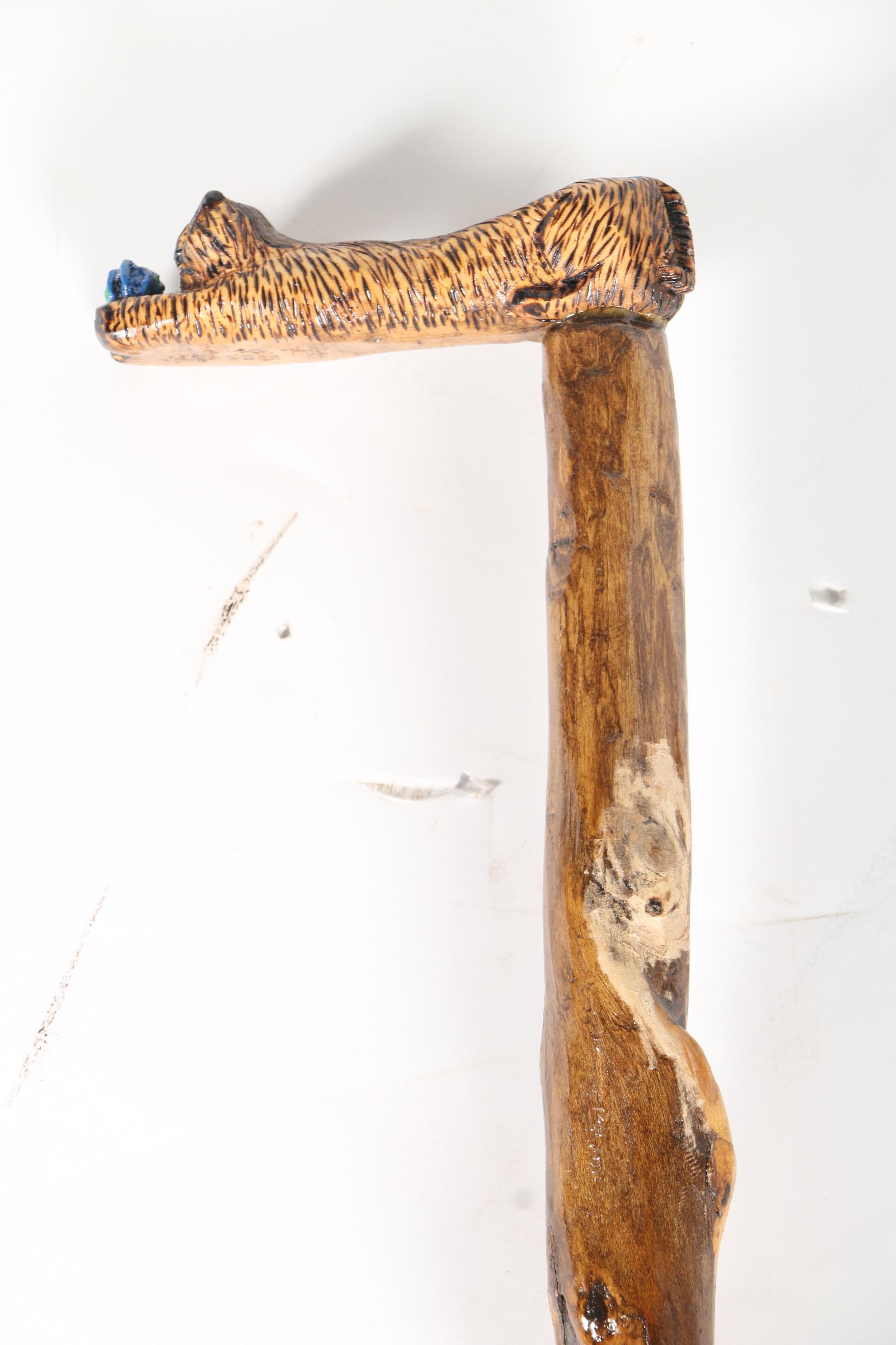 Figural Wooden Twisted Canes