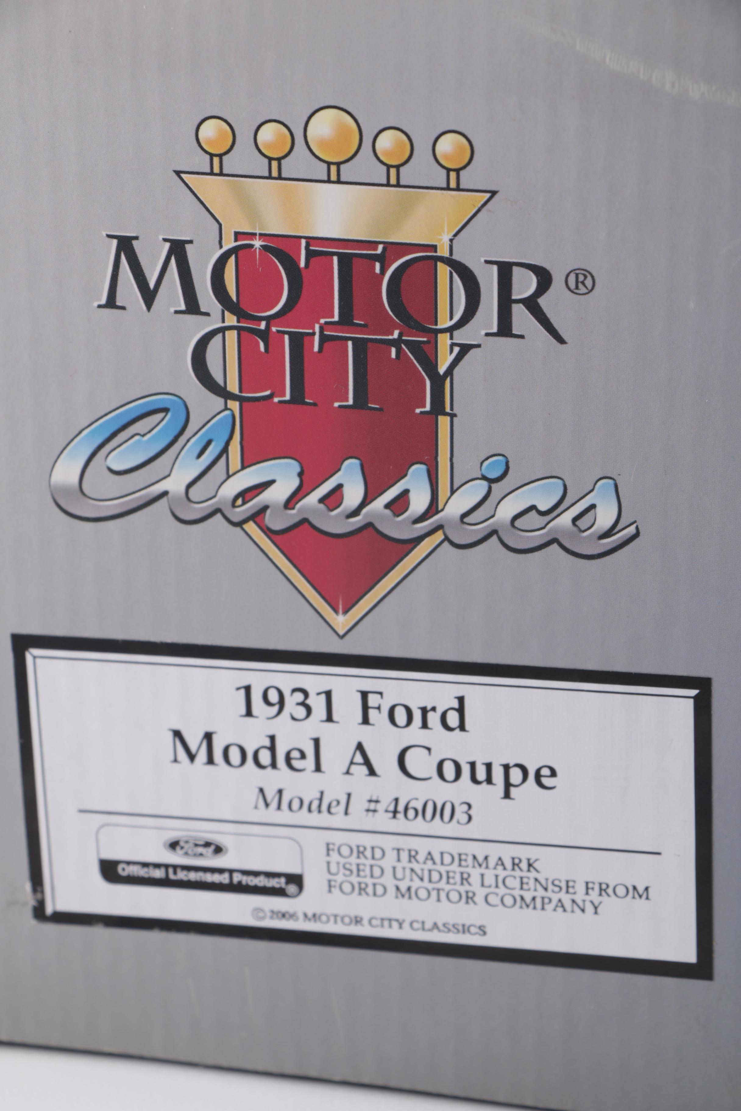 Die-Cast Cars Including Motor City Classics