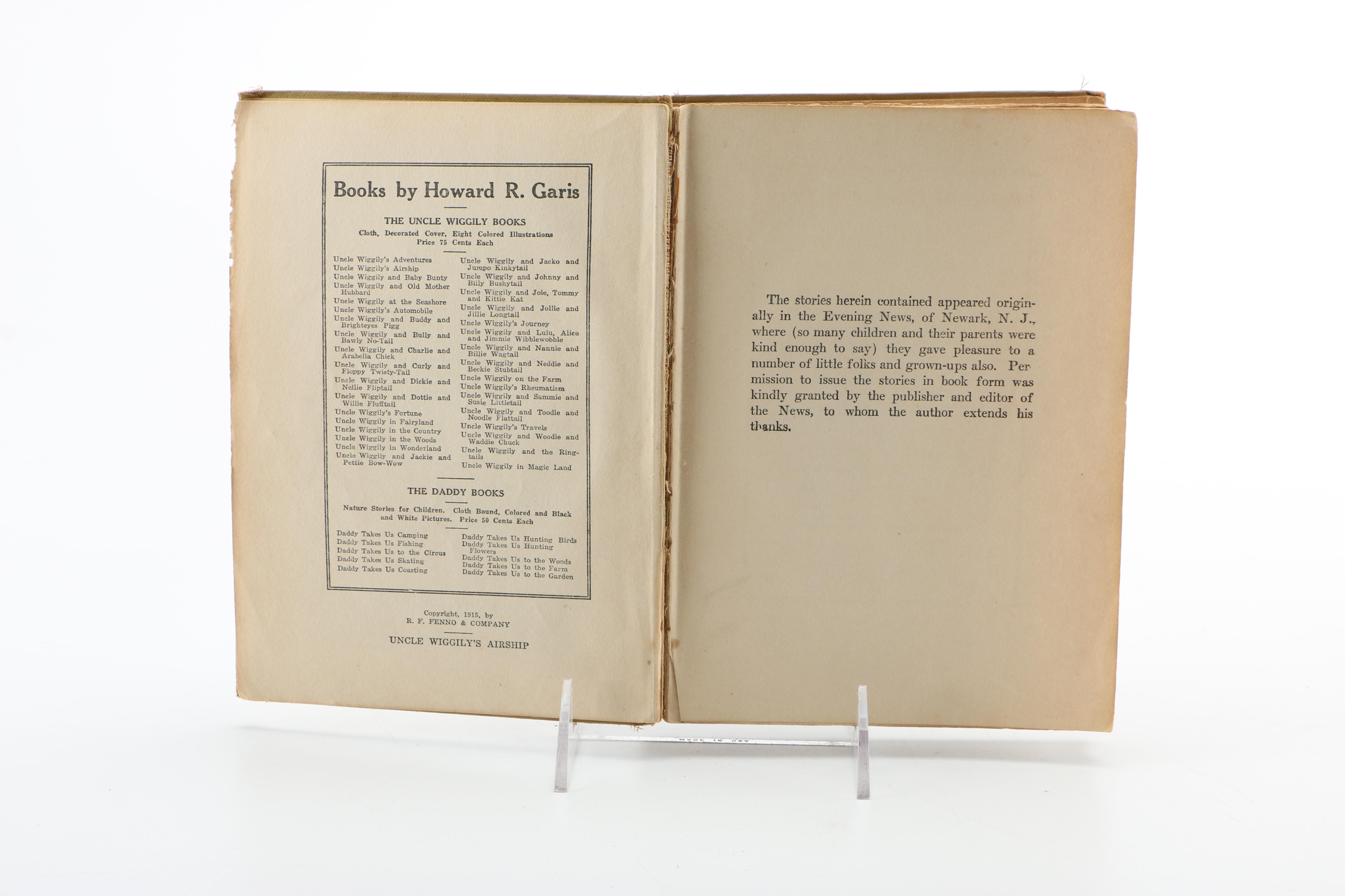 Vintage Uncle Wiggily Books