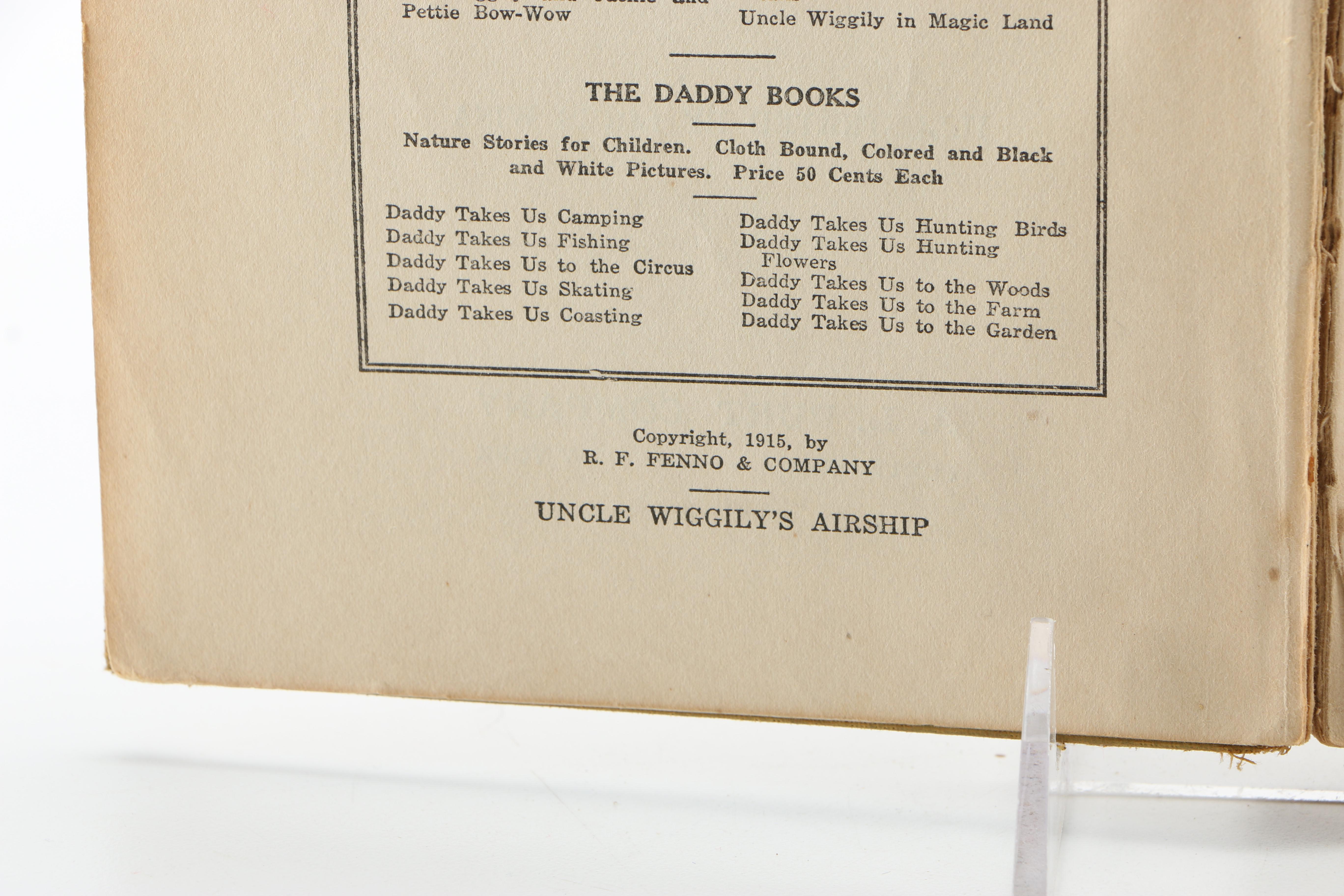 Vintage Uncle Wiggily Books