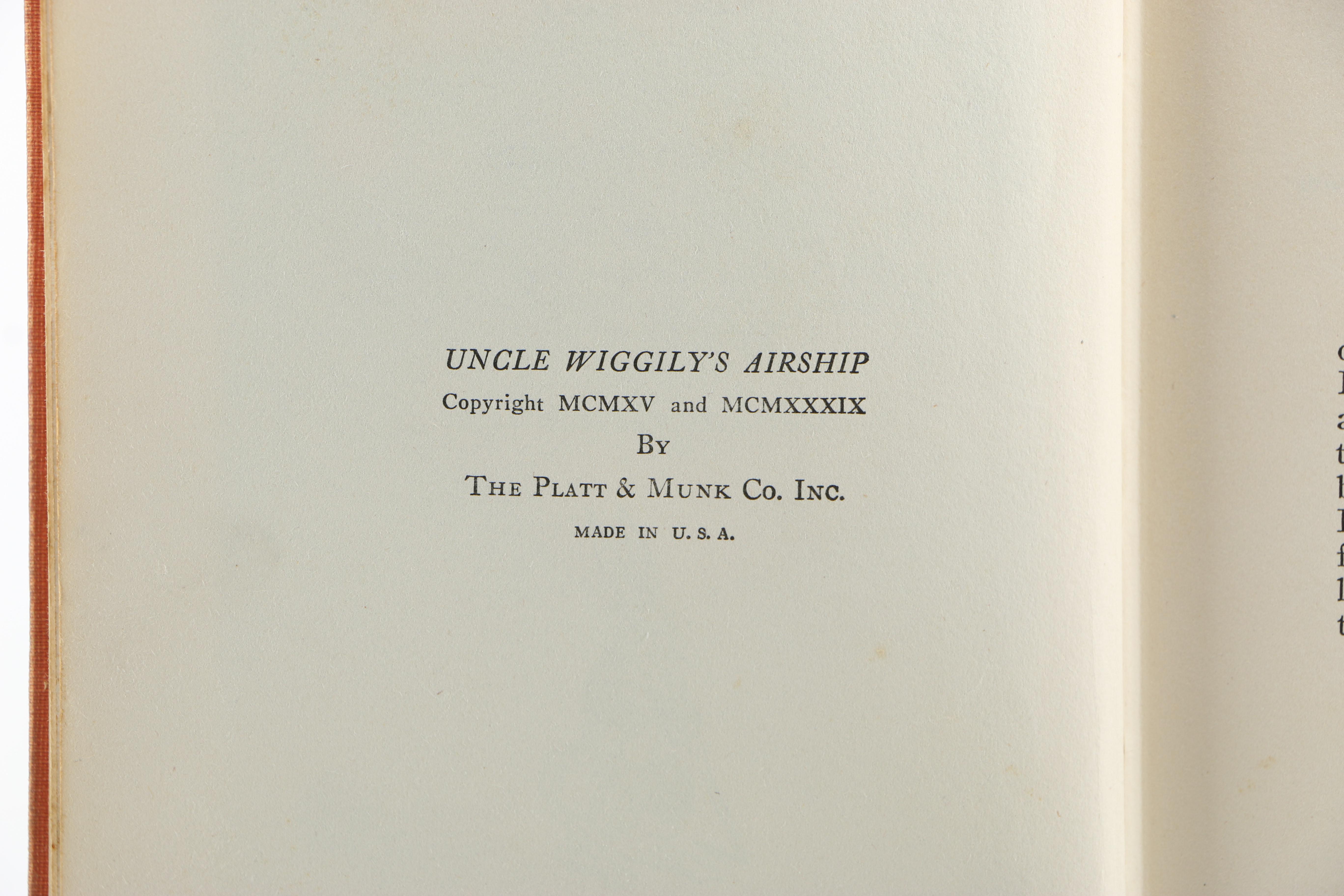 Vintage Uncle Wiggily Books