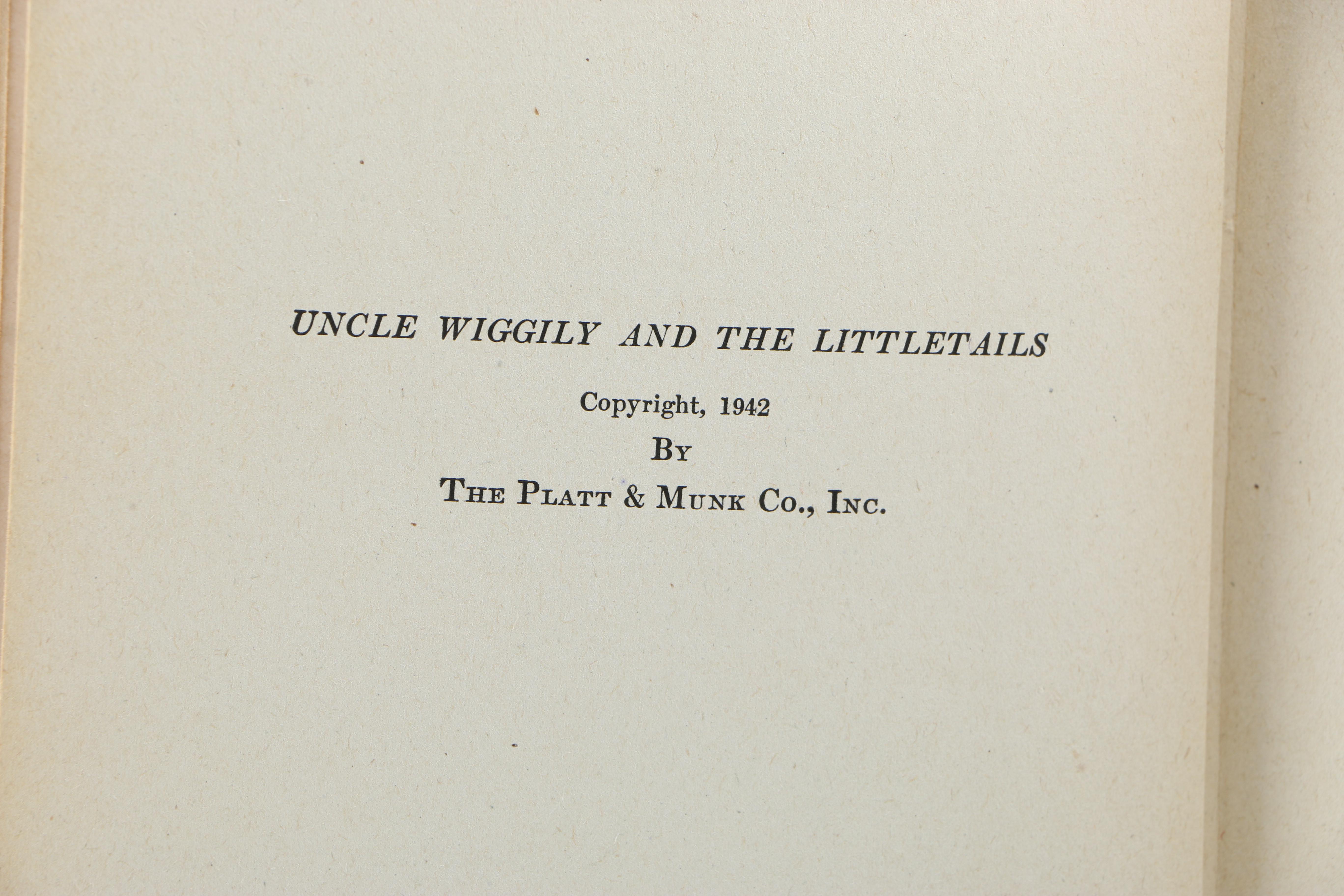 Vintage Uncle Wiggily Books