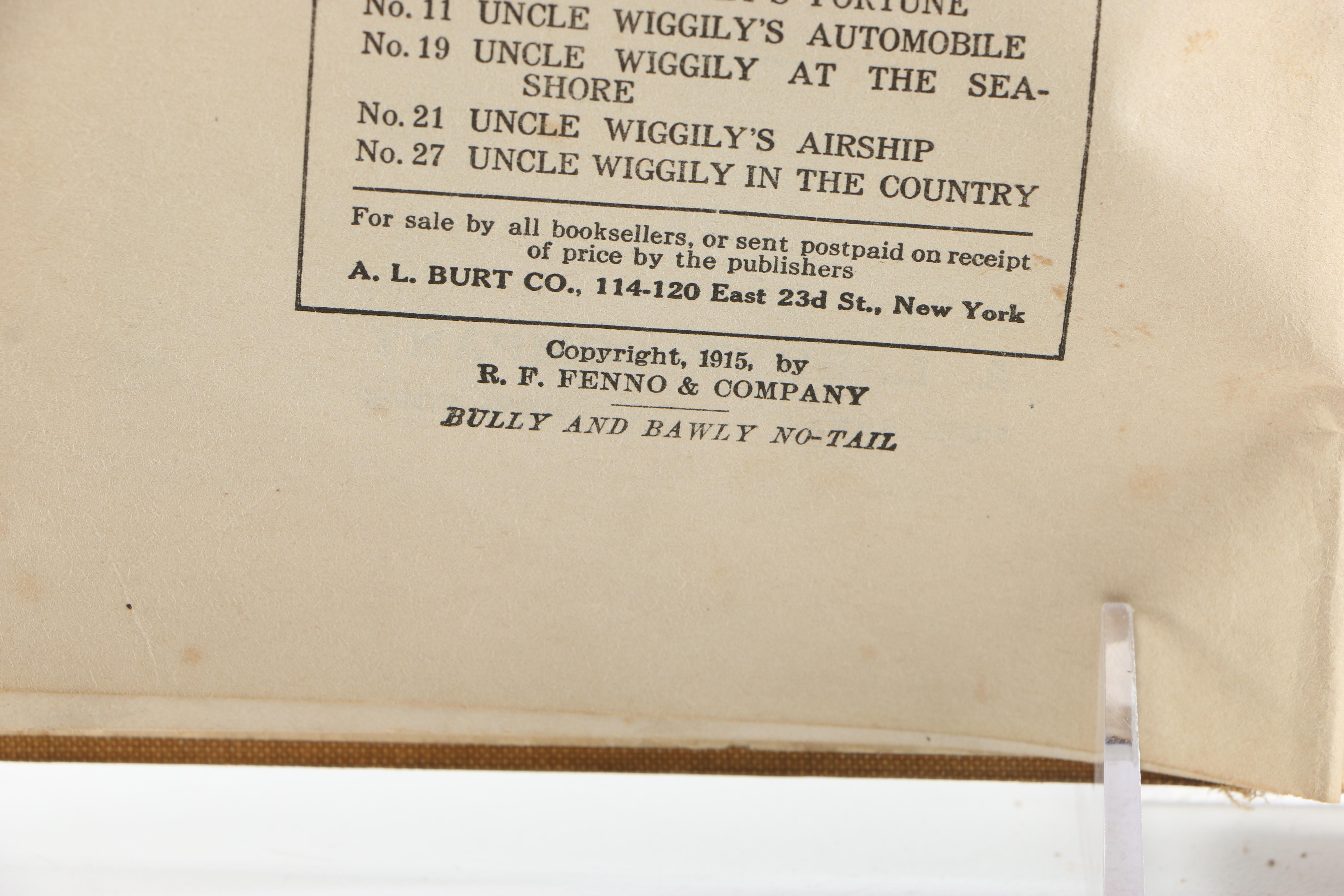 Vintage Uncle Wiggily Books