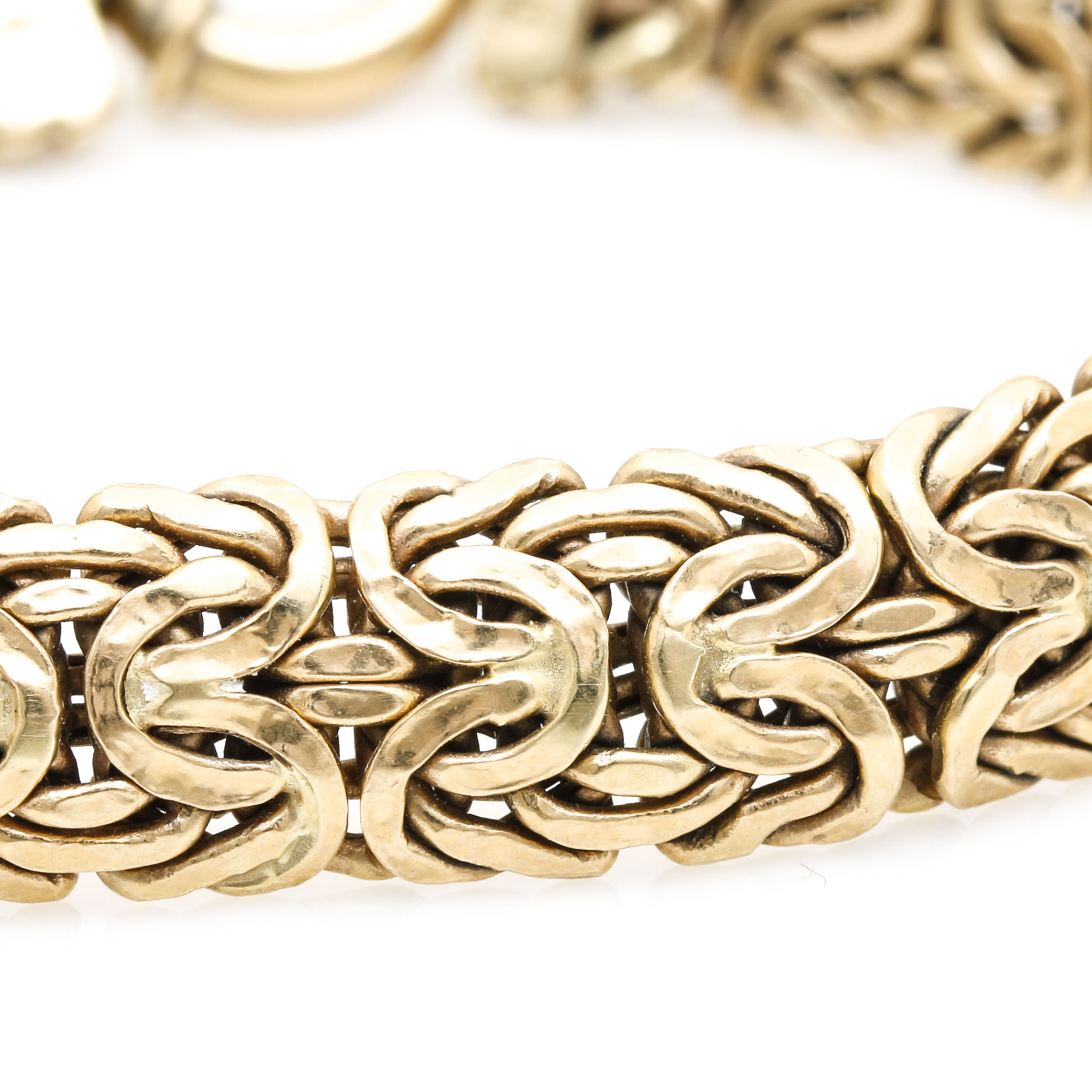 14K Yellow Gold Byzantine Bracelet
