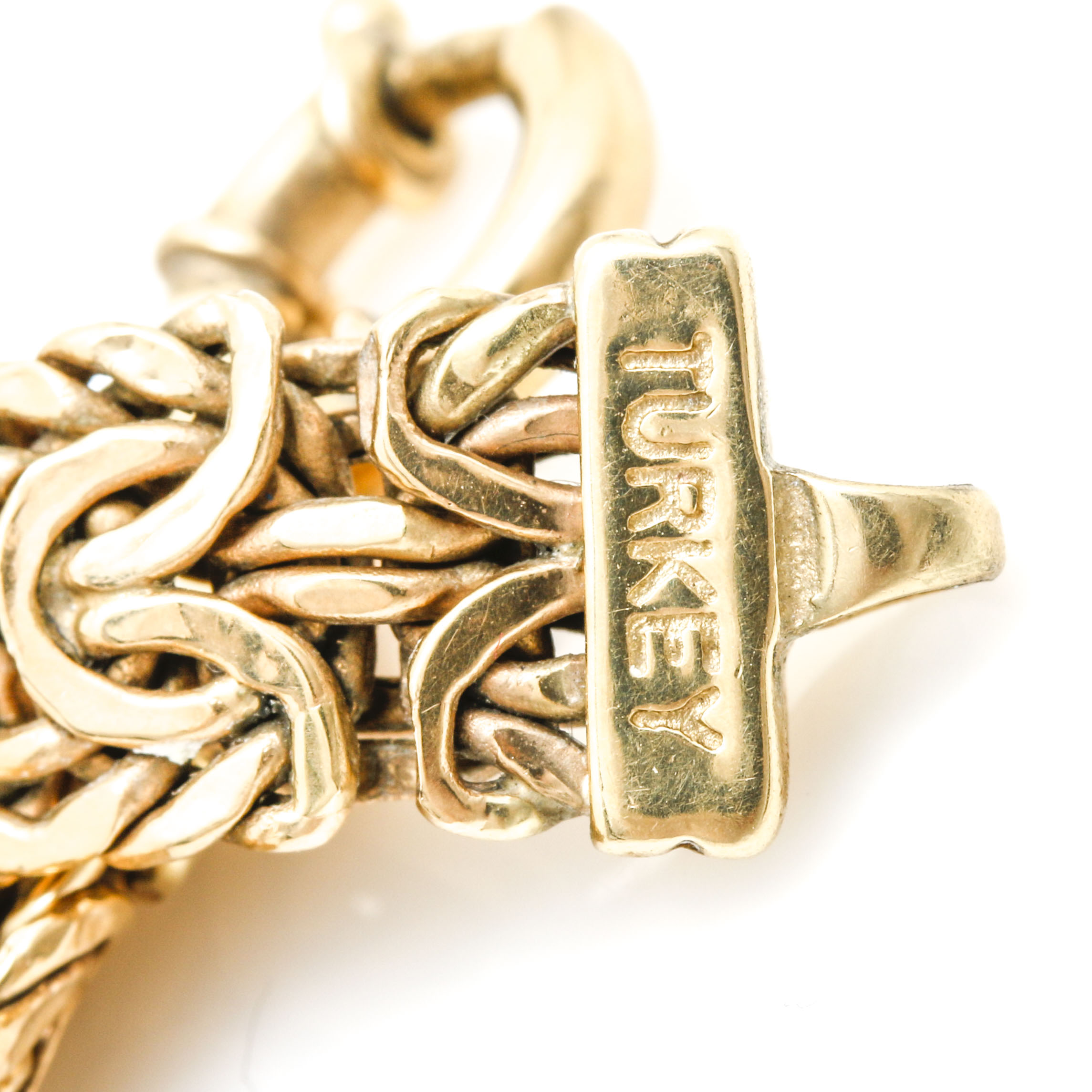 14K Yellow Gold Byzantine Bracelet