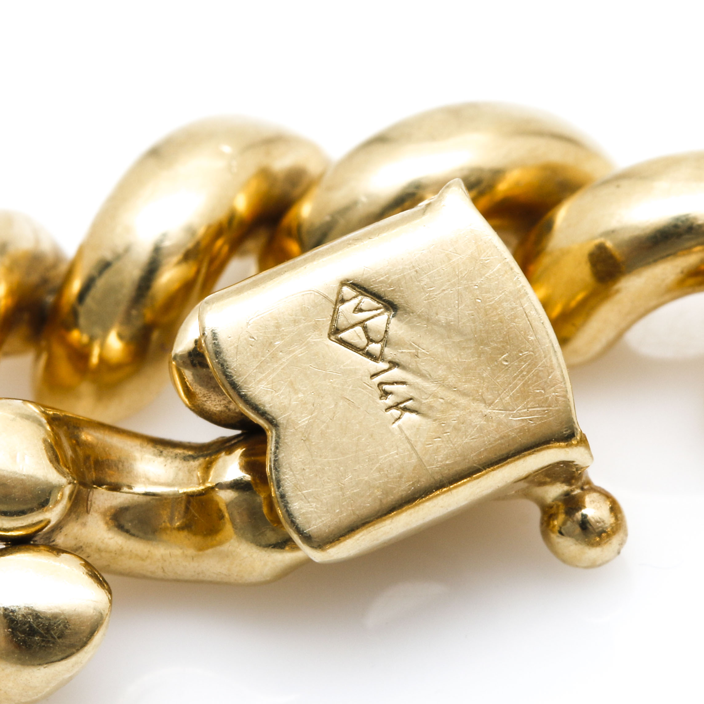 14K Yellow Gold San Marco Chain Bracelet