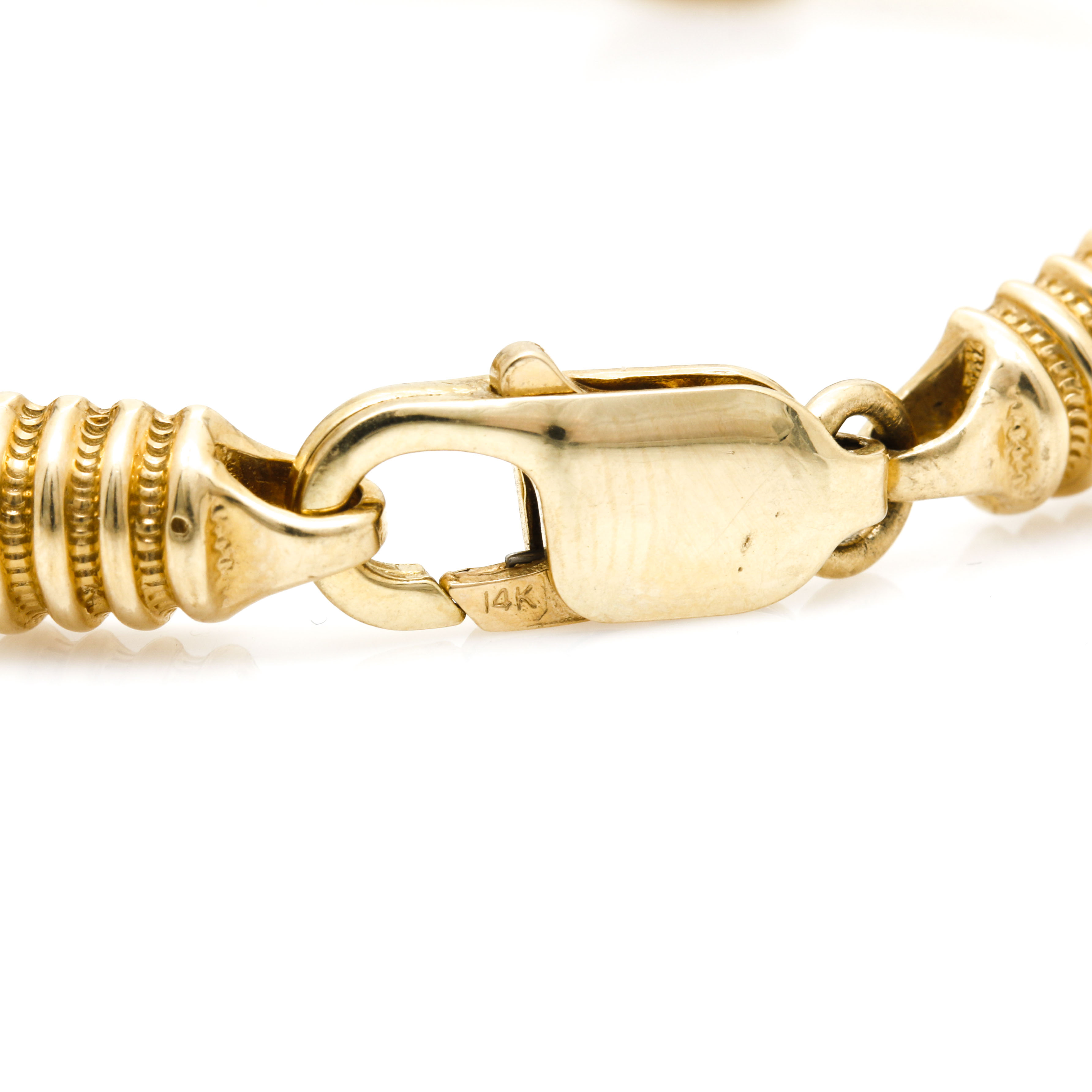 14K Yellow Gold Dolphin Bracelet
