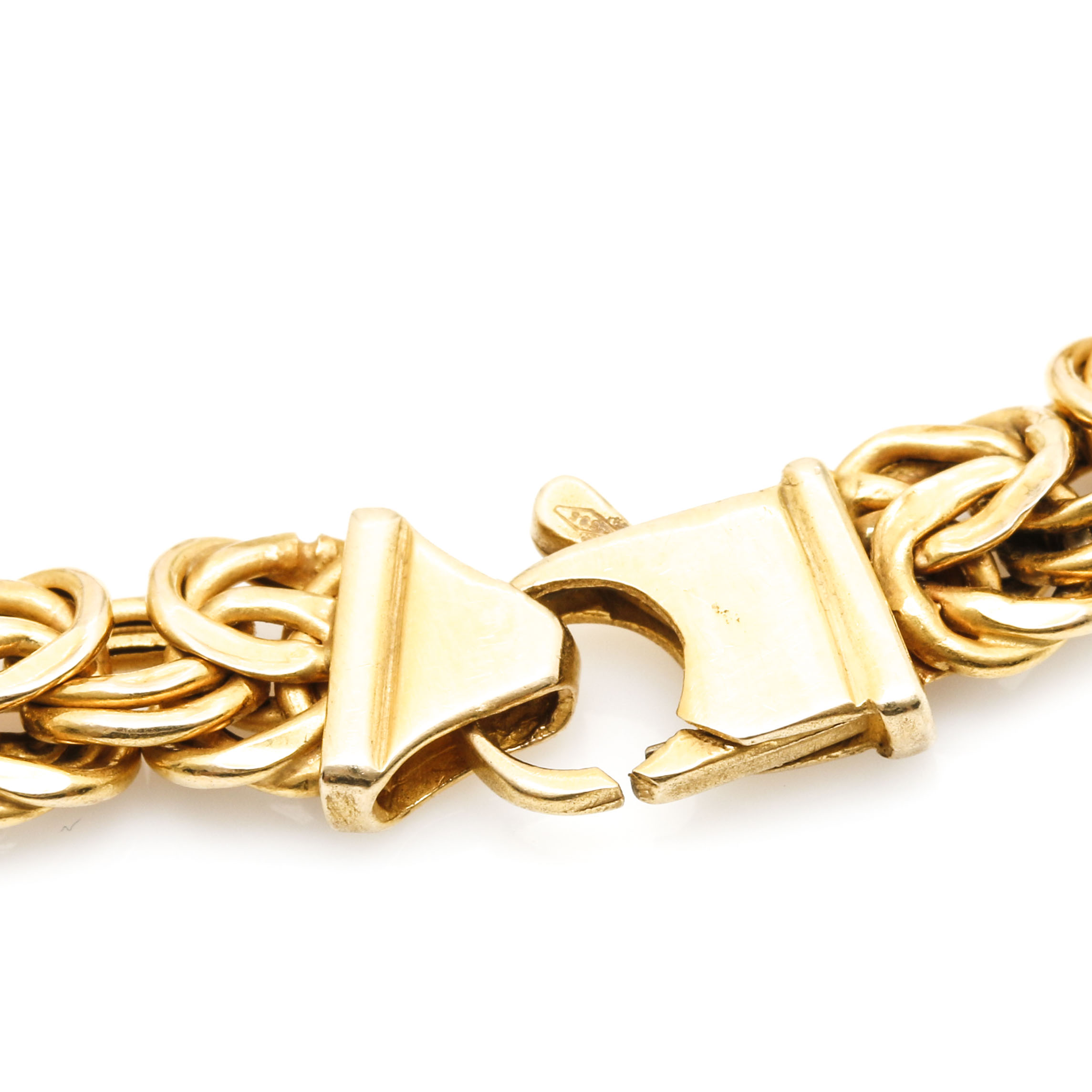 14K Yellow Gold Byzantine Bracelet