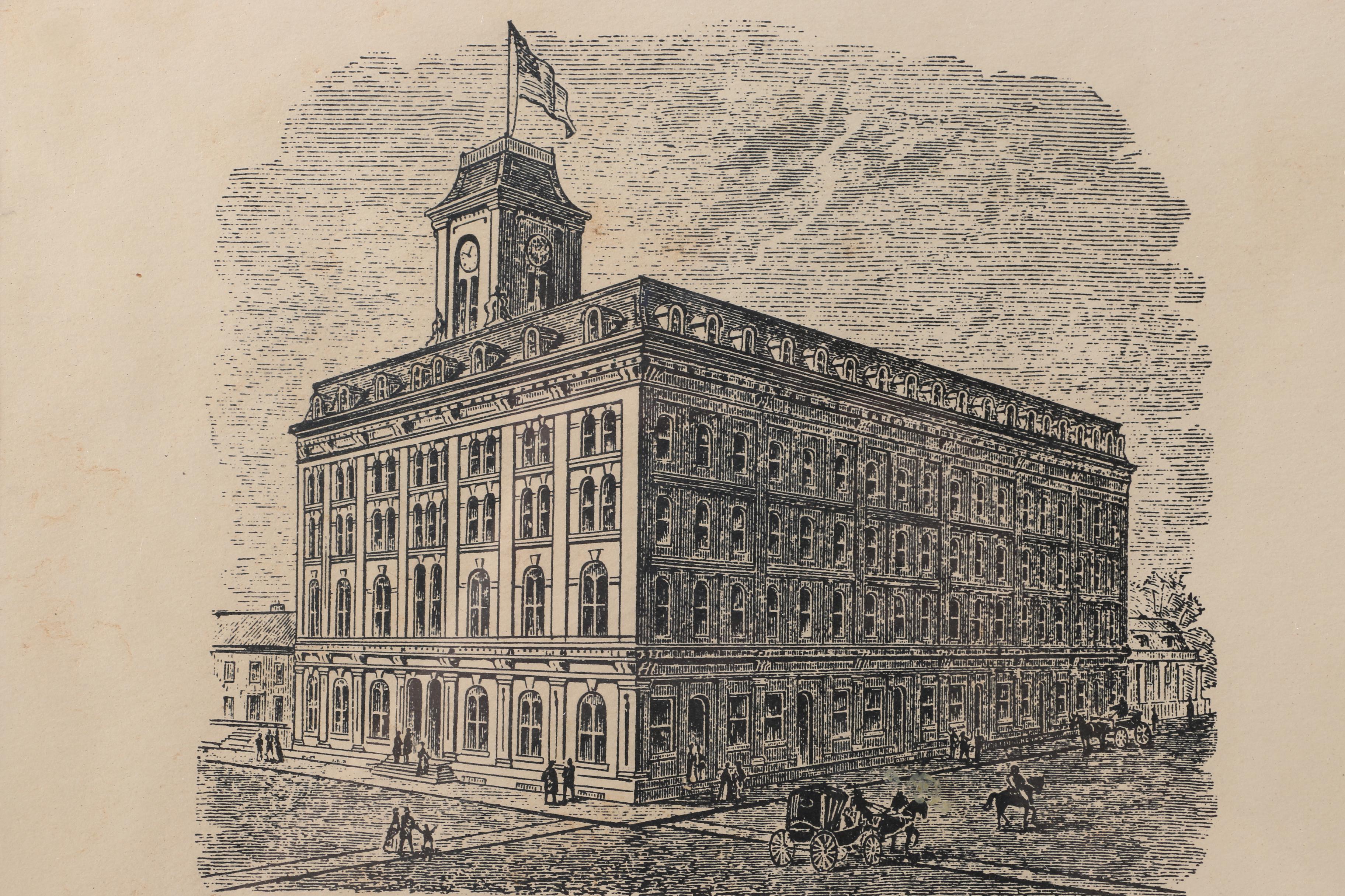 Framed Lithograph of the Georgia State Capitol