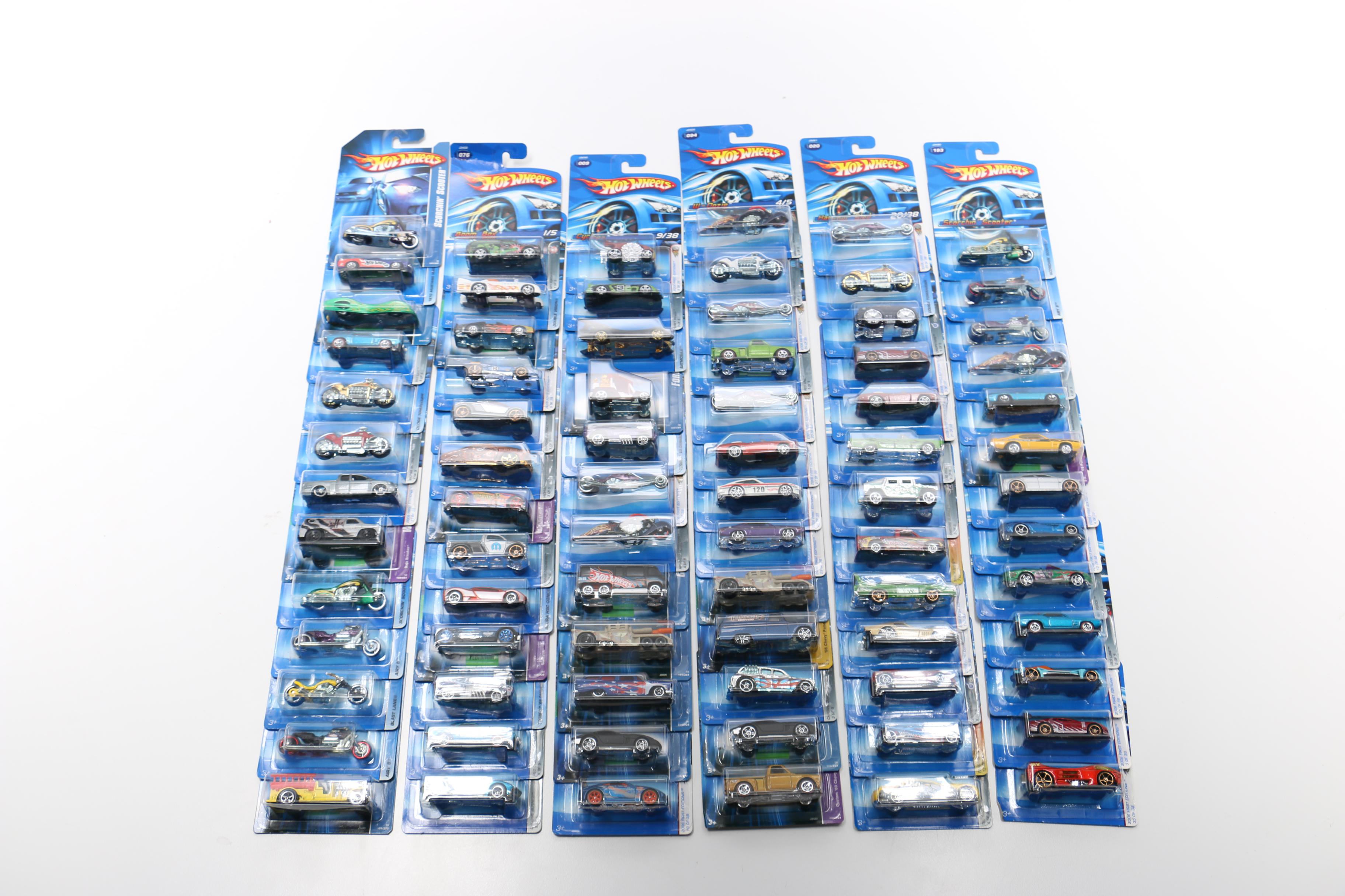 Hot Wheels Cars Including WWE Series and Batmobile