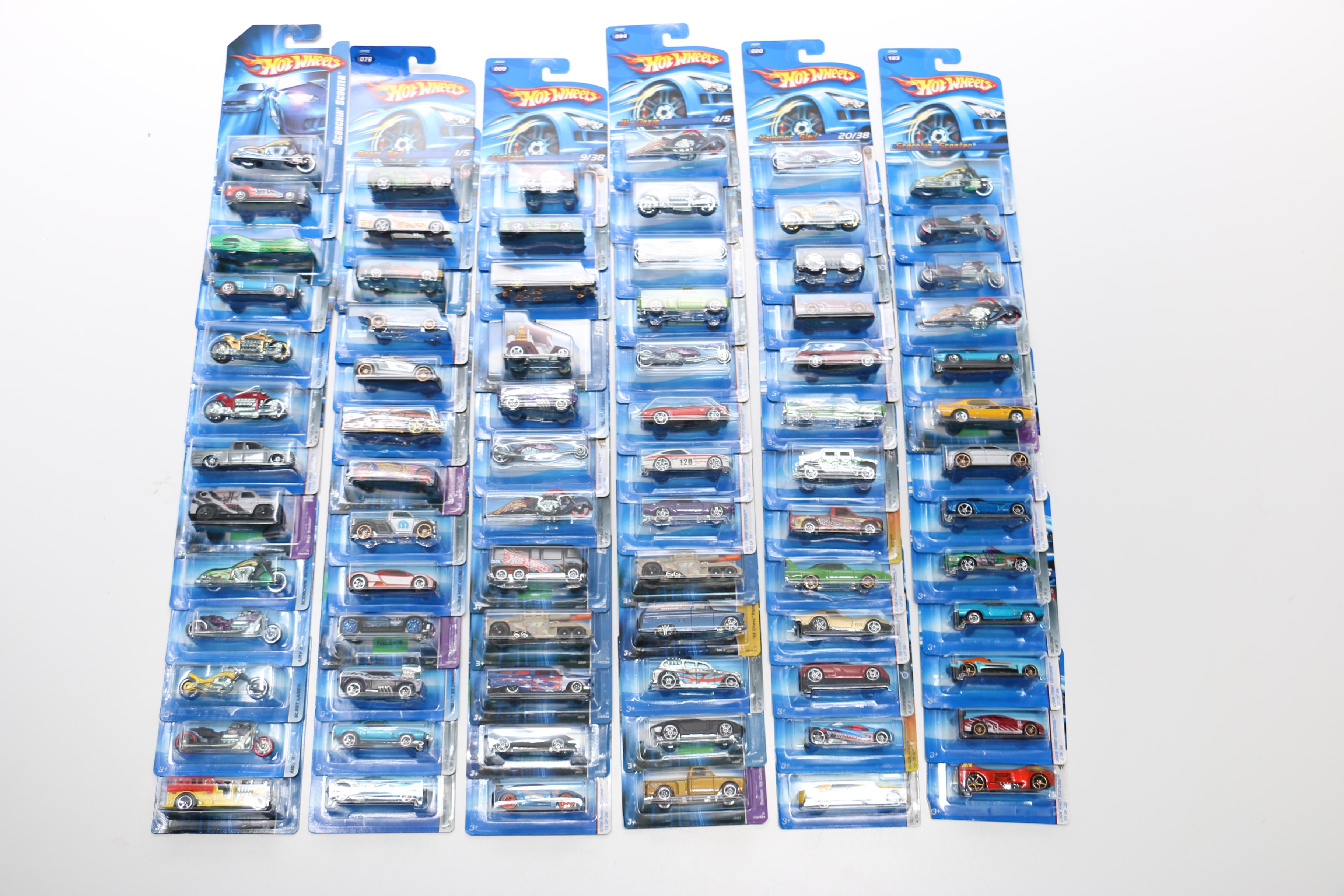 Hot Wheels Cars Including WWE Series and Batmobile