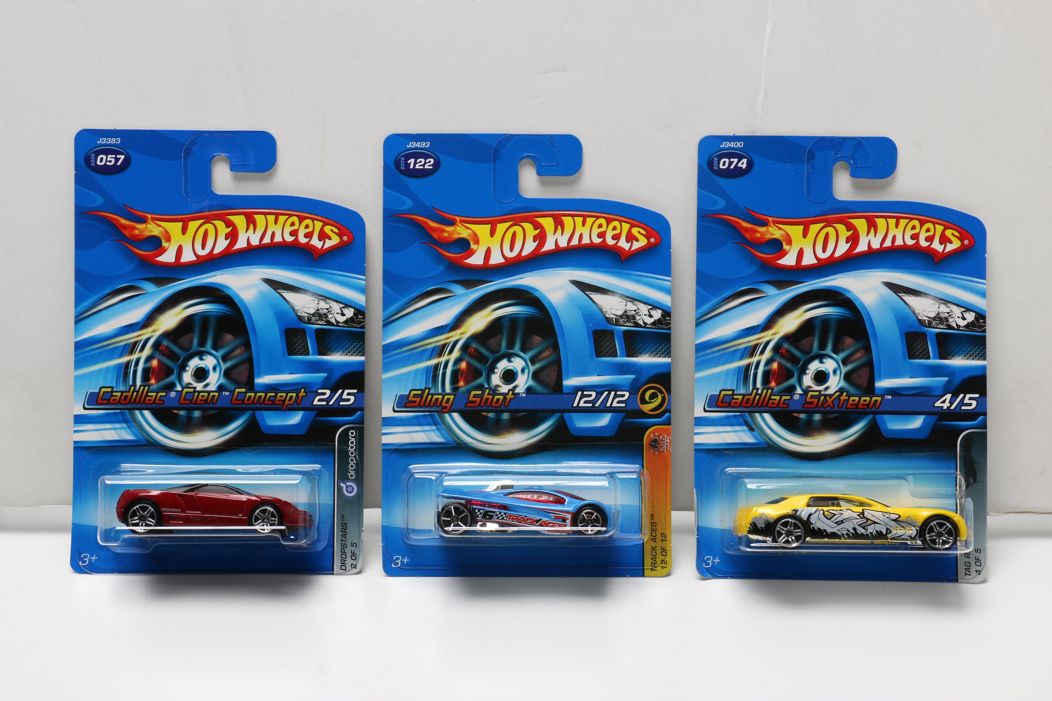 Hot Wheels Cars Including WWE Series and Batmobile