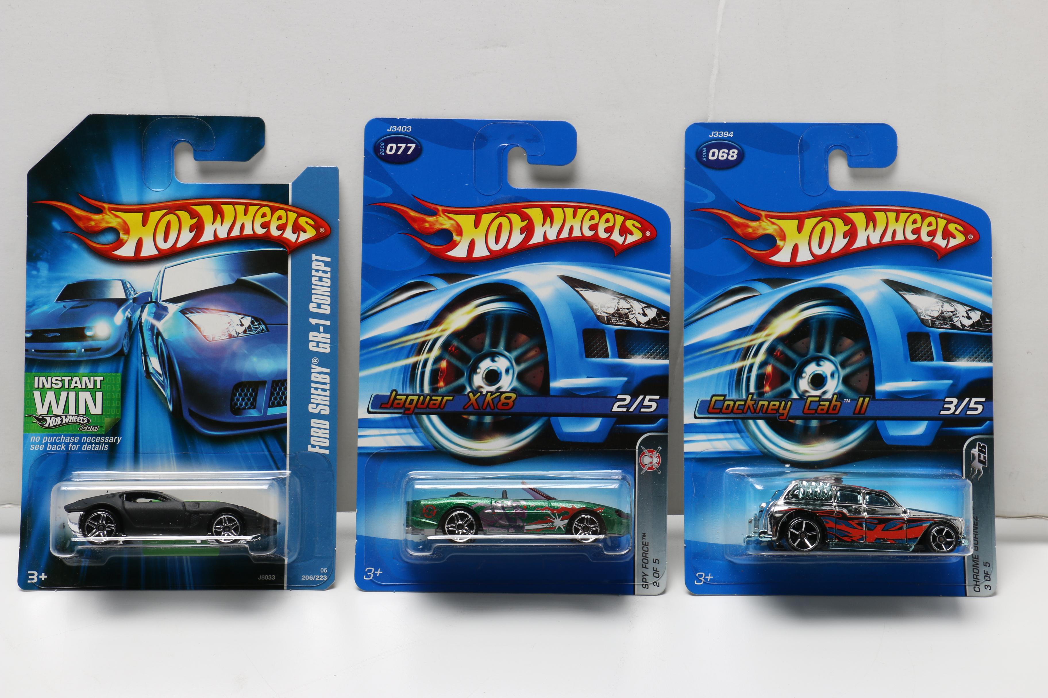 Hot Wheels Cars Including WWE Series and Batmobile