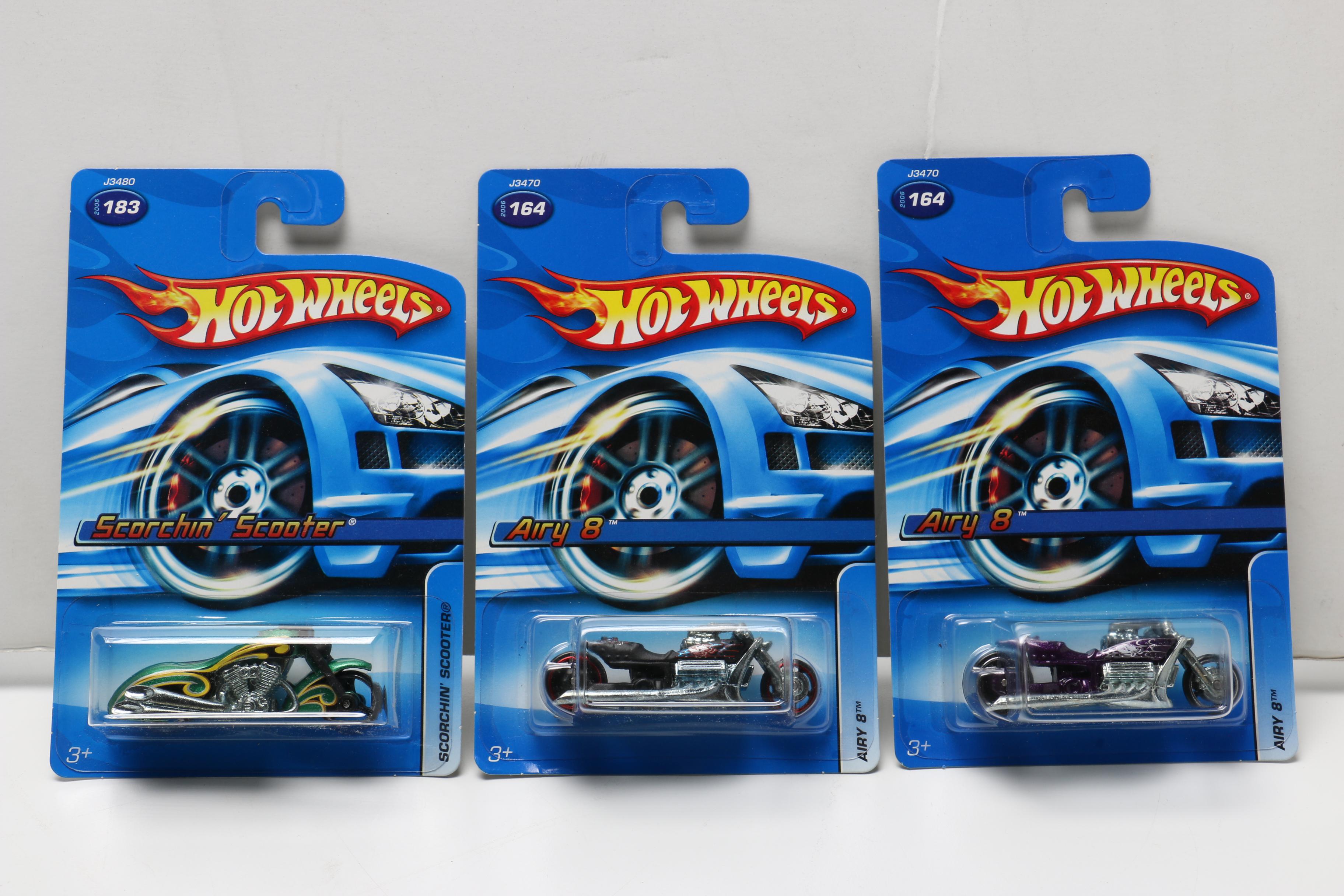Hot Wheels Cars Including WWE Series and Batmobile