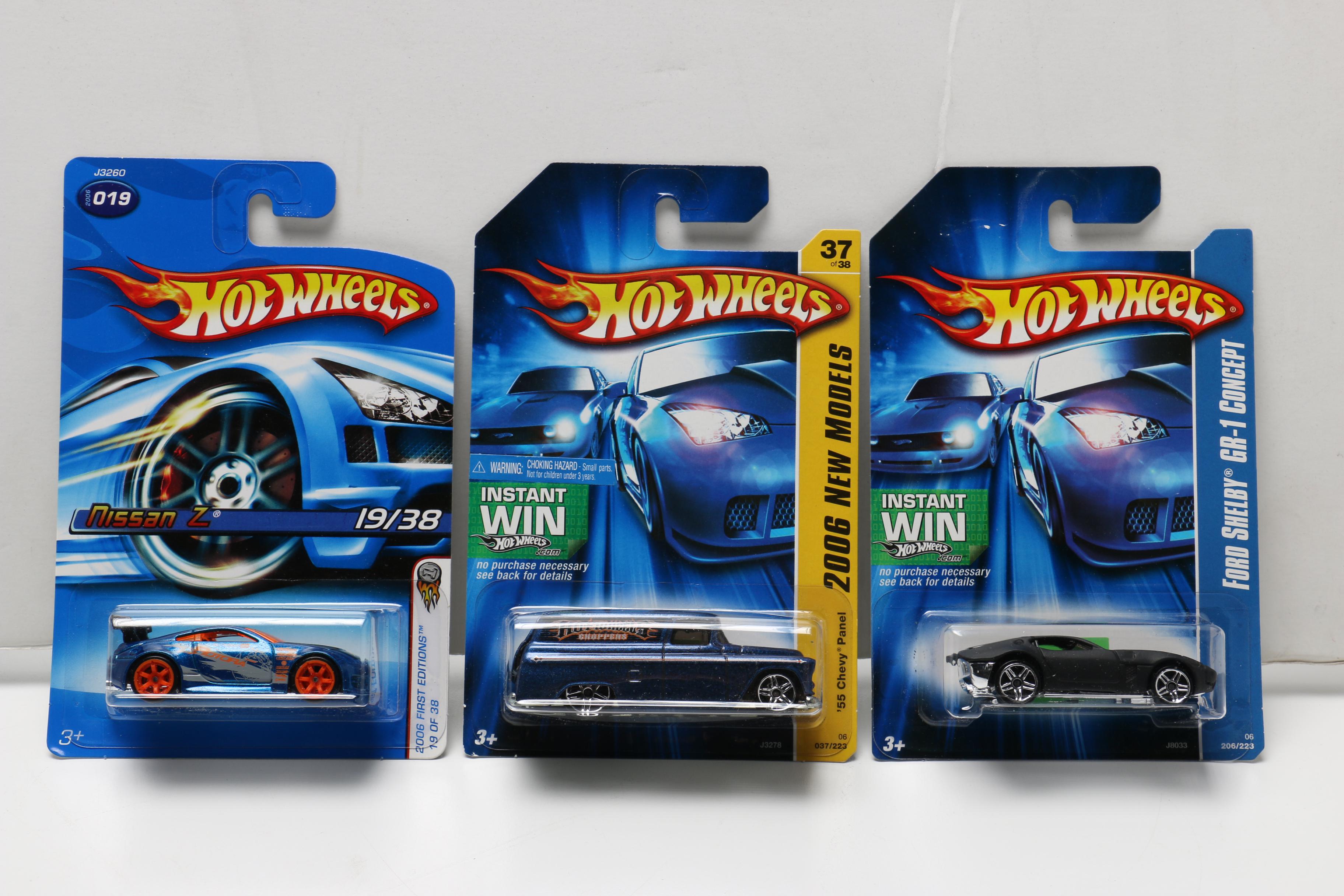 Hot Wheels Cars Including WWE Series and Batmobile