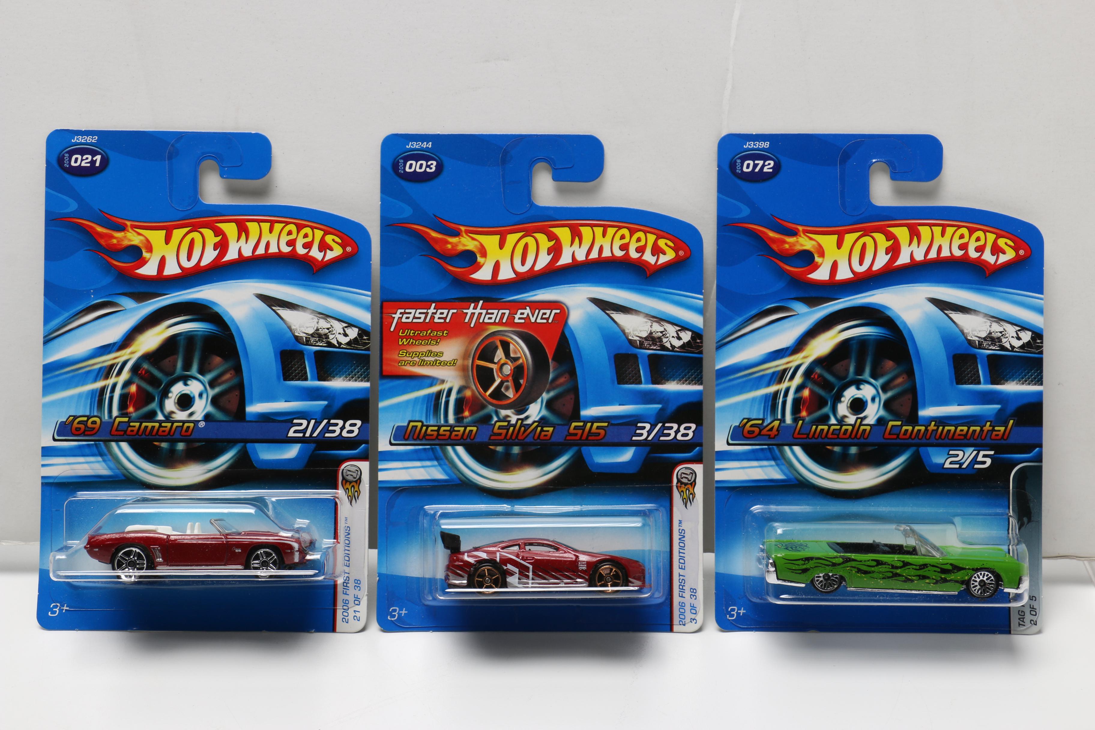 Hot Wheels Cars Including WWE Series and Batmobile