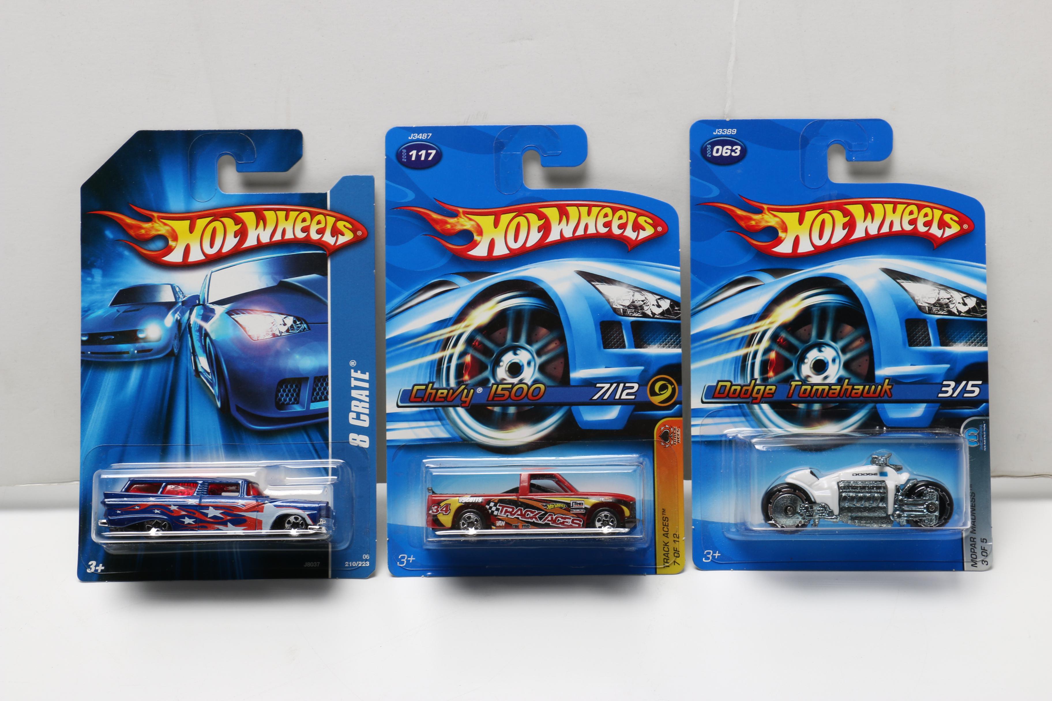 Hot Wheels Cars Including WWE Series and Batmobile