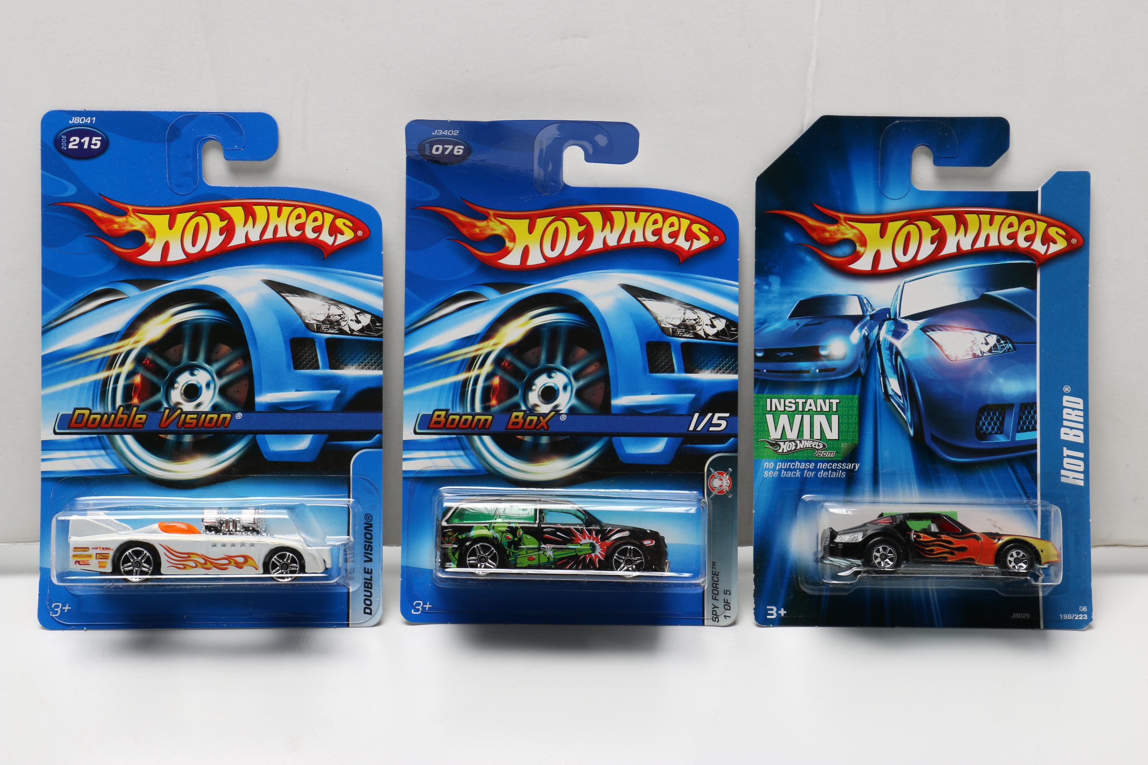 Hot Wheels Cars Including WWE Series and Batmobile