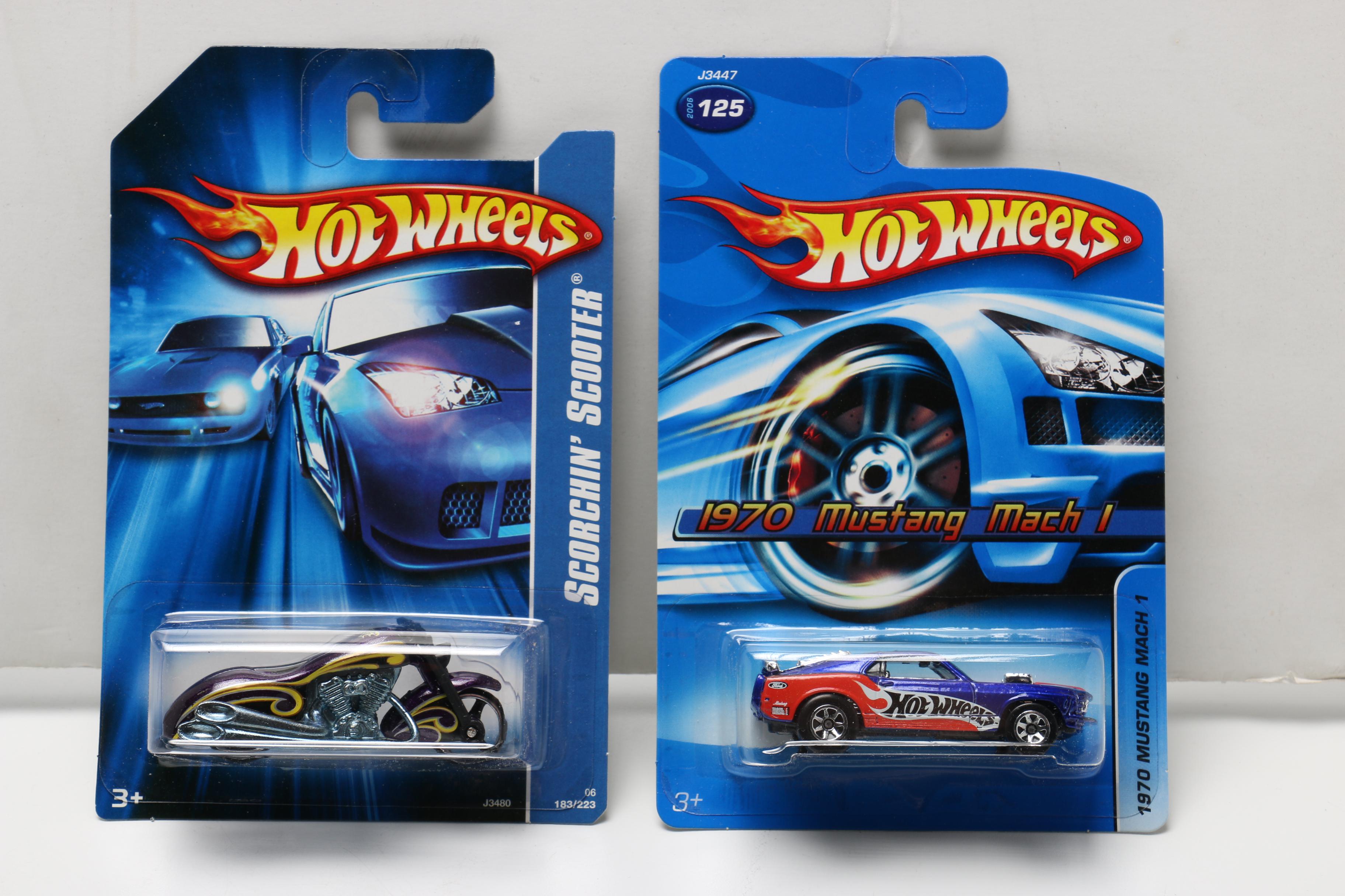 Hot Wheels Cars Including WWE Series and Batmobile