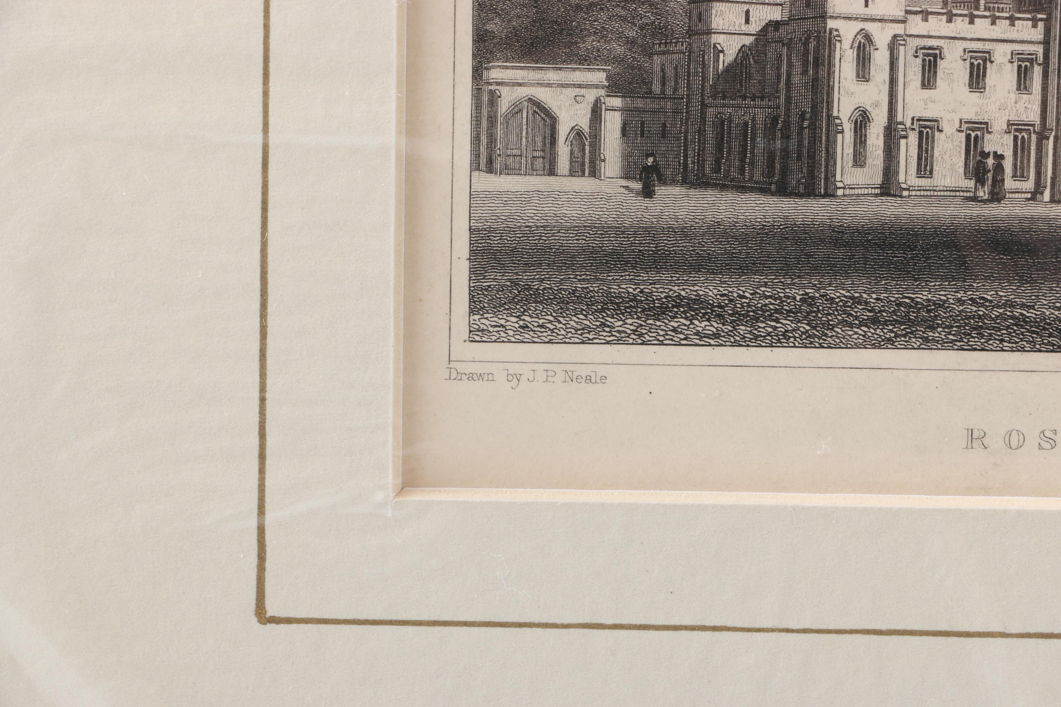 Engravings on Paper of European Architecture